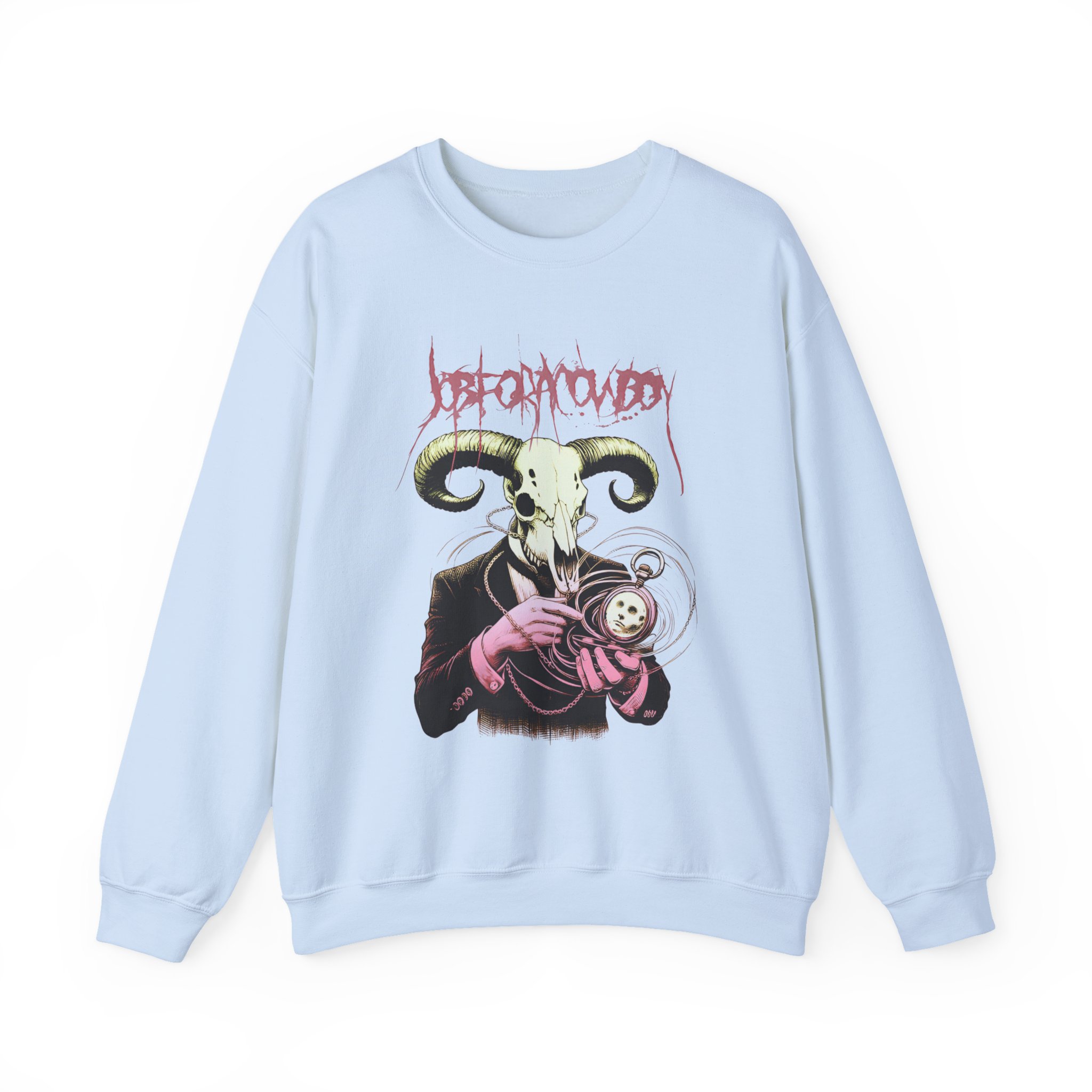 Job for a Cowboy Skull Unisex Heavy Blendâ„¢ Crewneck Sweatshirt