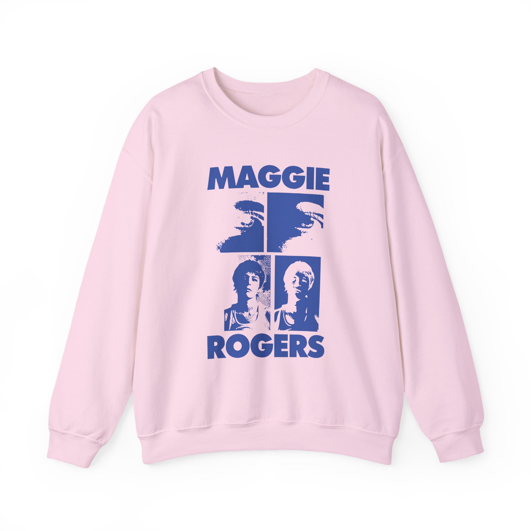 Maggie Rogers Mustard Grid Unisex Heavy Blendâ„¢ Crewneck Sweatshirt