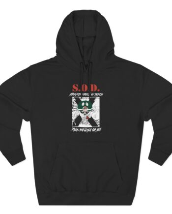 Stormtroopers of Death Vintage 80’s Sod Three-Panel Fleece Hoodie