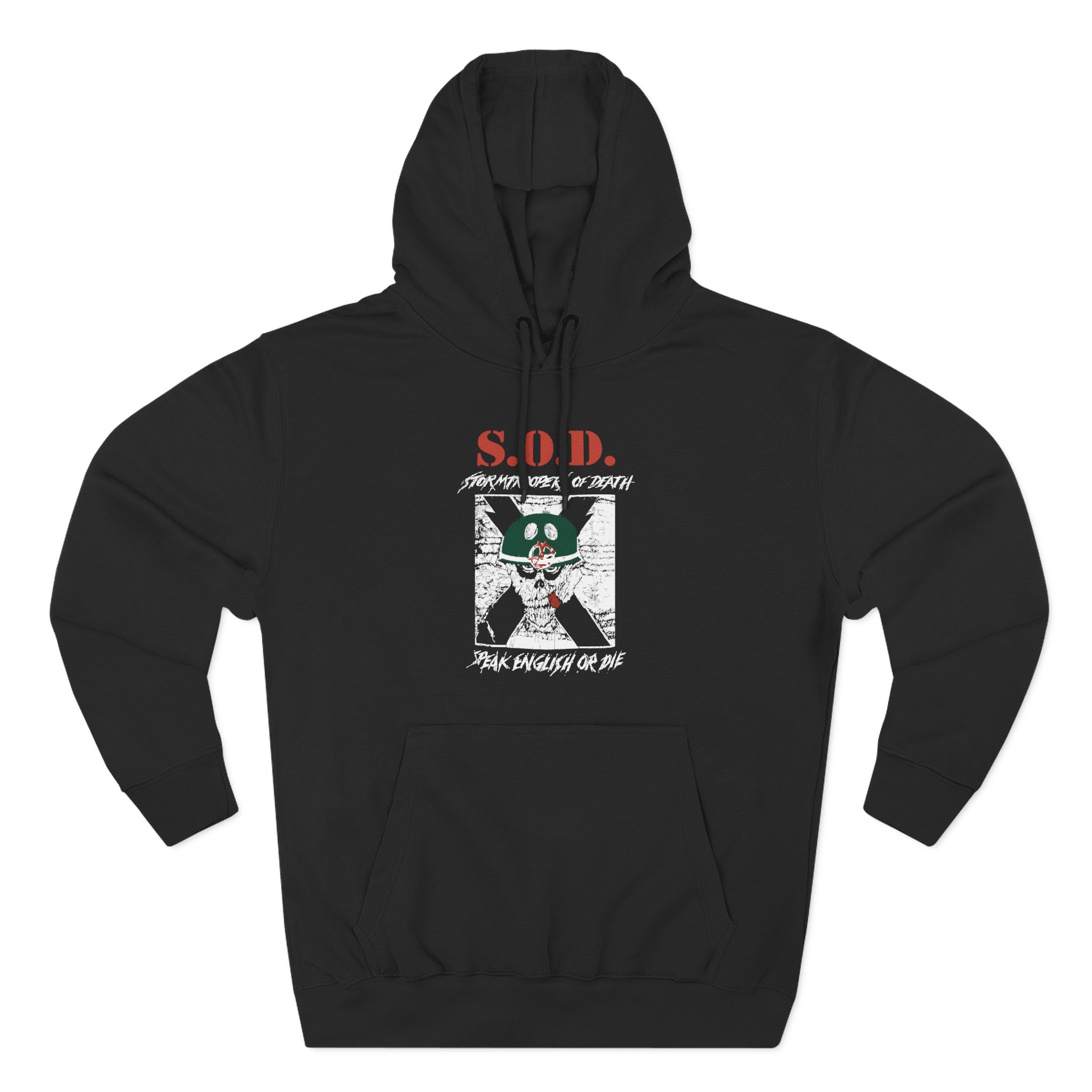 Stormtroopers of Death Vintage 80’s Sod Three-Panel Fleece Hoodie
