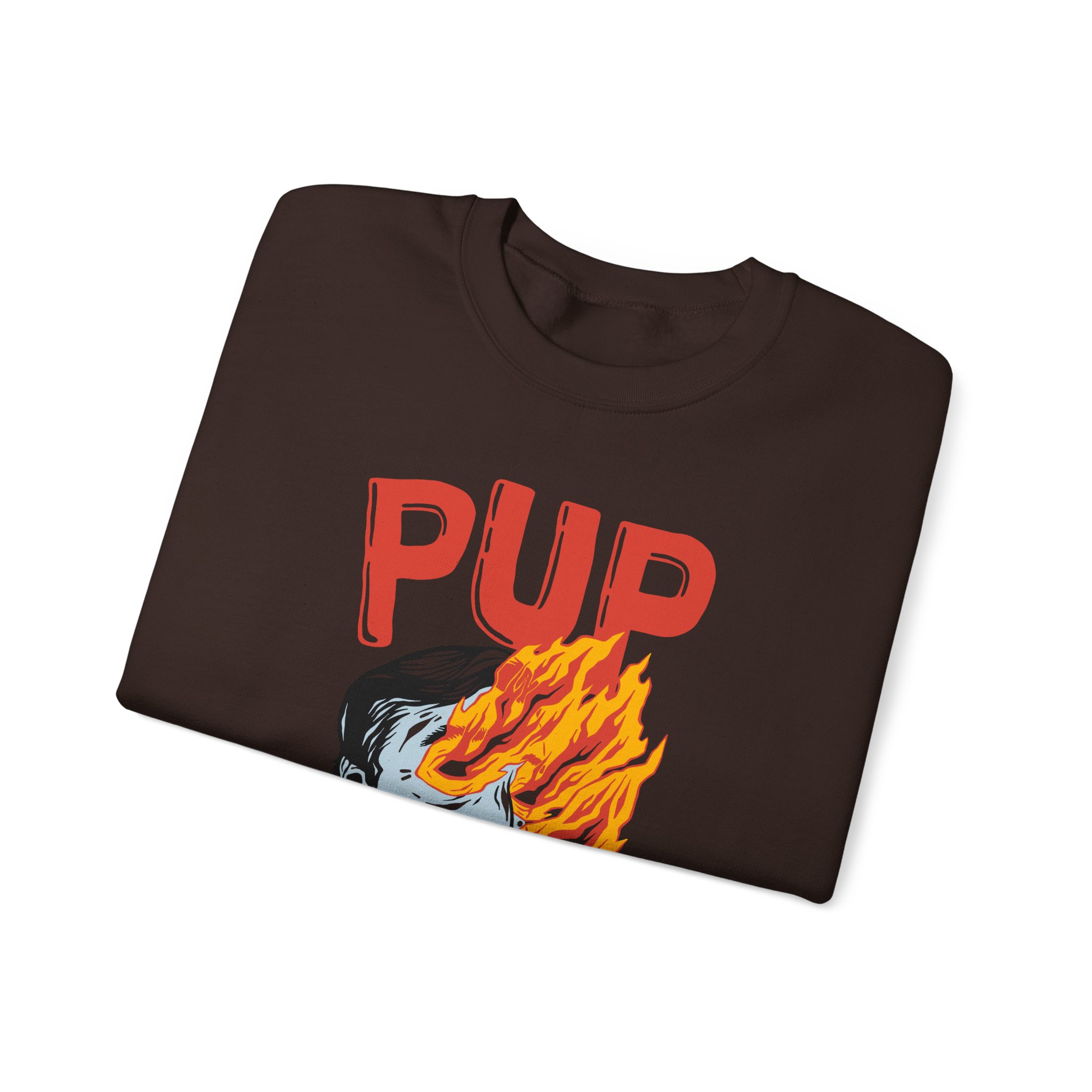 Pup I Hope the World Explodes Unisex Heavy Blend Crewneck Sweatshirt