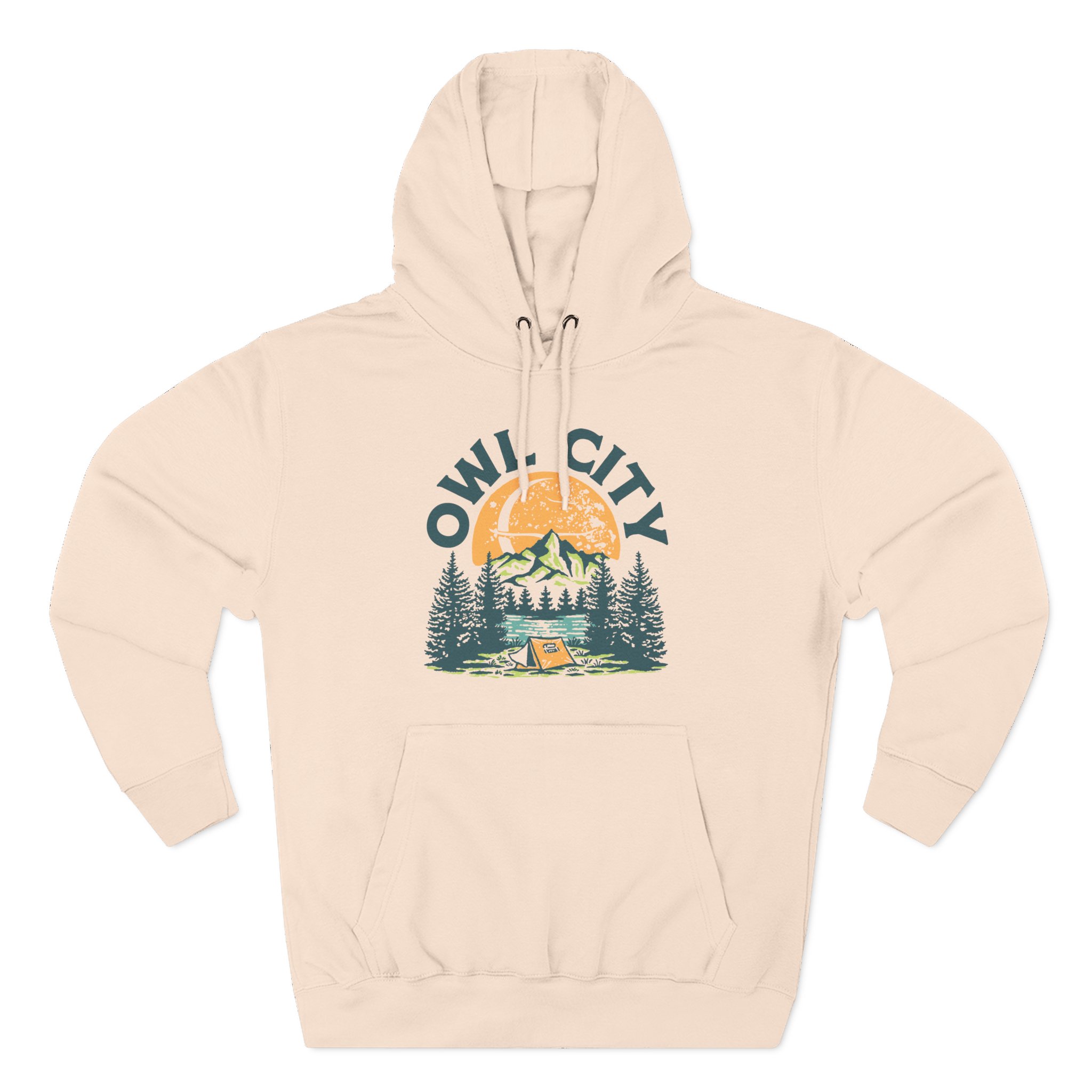 Owl City Camp Owl City Ringer Three-Panel Fleece Hoodie