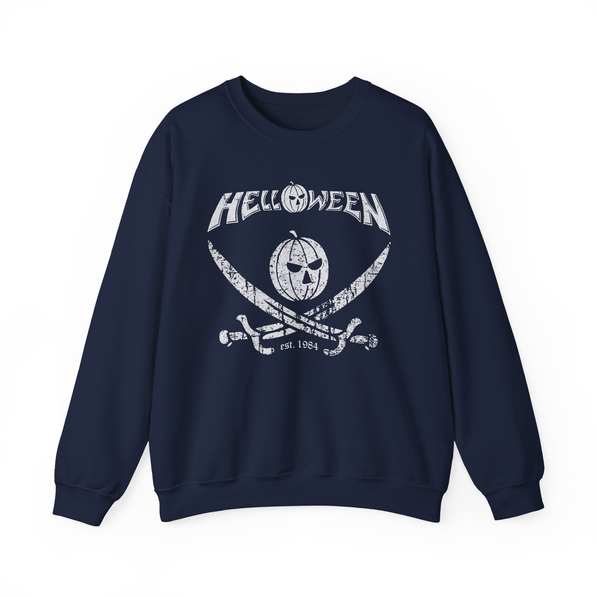 Helloween Pirate Pumpkin Unisex Heavy Blendâ„¢ Crewneck Sweatshirt