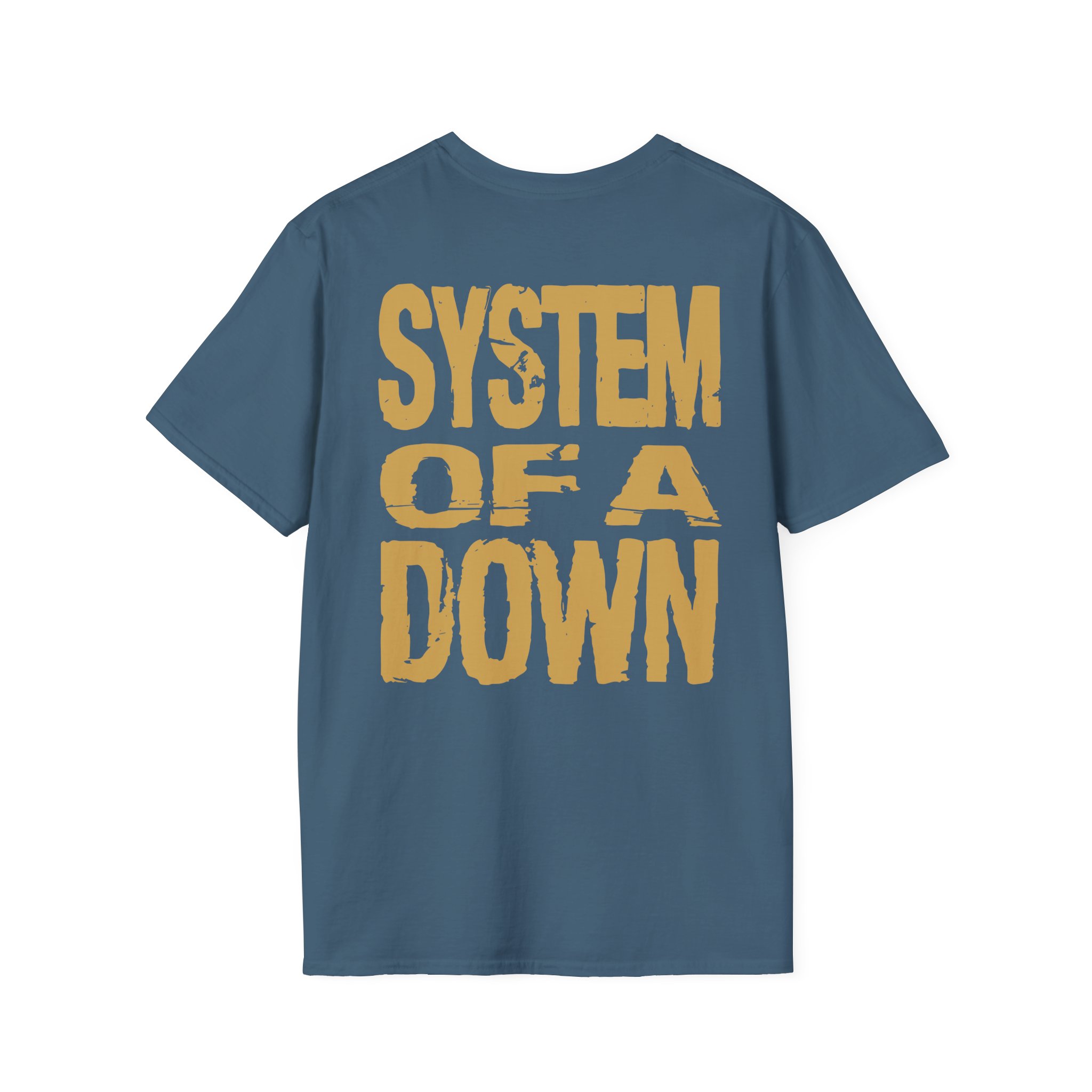 System of a Down Gold Hand Unisex Softstyle T-Shirt