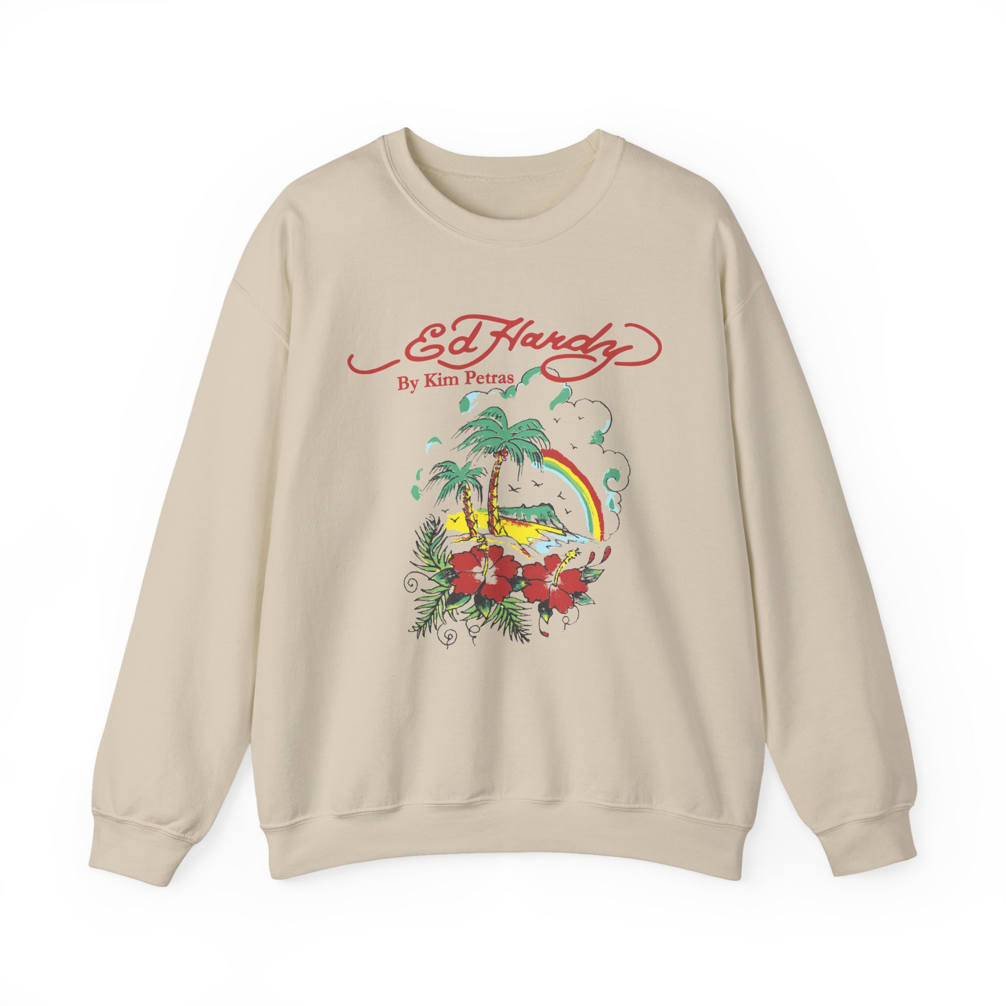 Kim Petras Tropical Scene Lettuce Unisex Heavy Blendâ„¢ Crewneck Sweatshirt