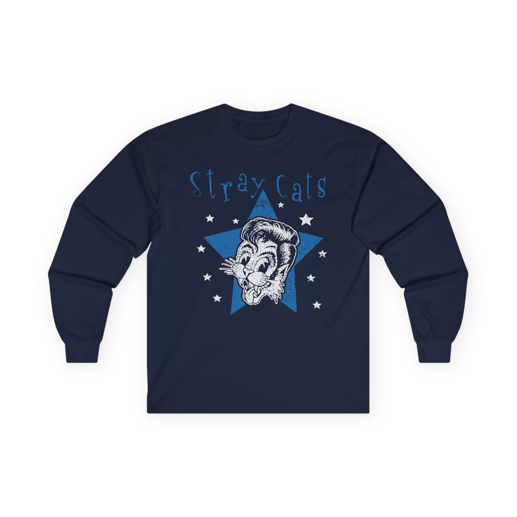 Stray Cats Star Cat Unisex Ultra Cotton Long Sleeve Tee