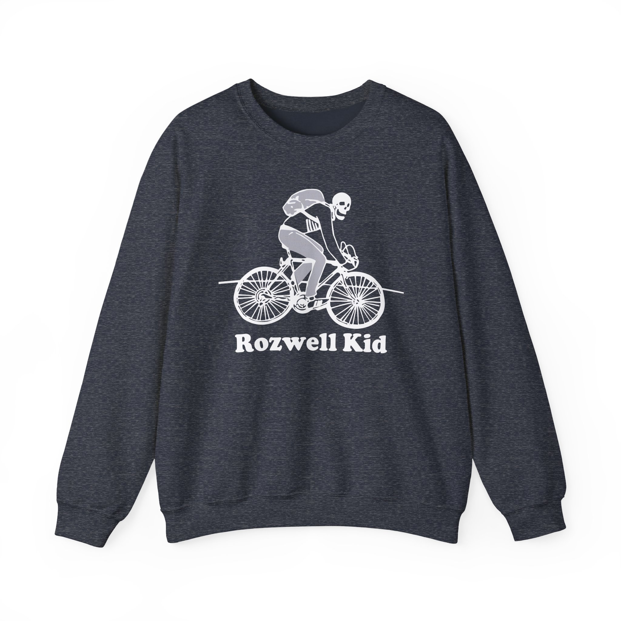 Rozwell Kid Bicycle Skeleton Unisex Heavy Blendâ„¢ Crewneck Sweatshirt