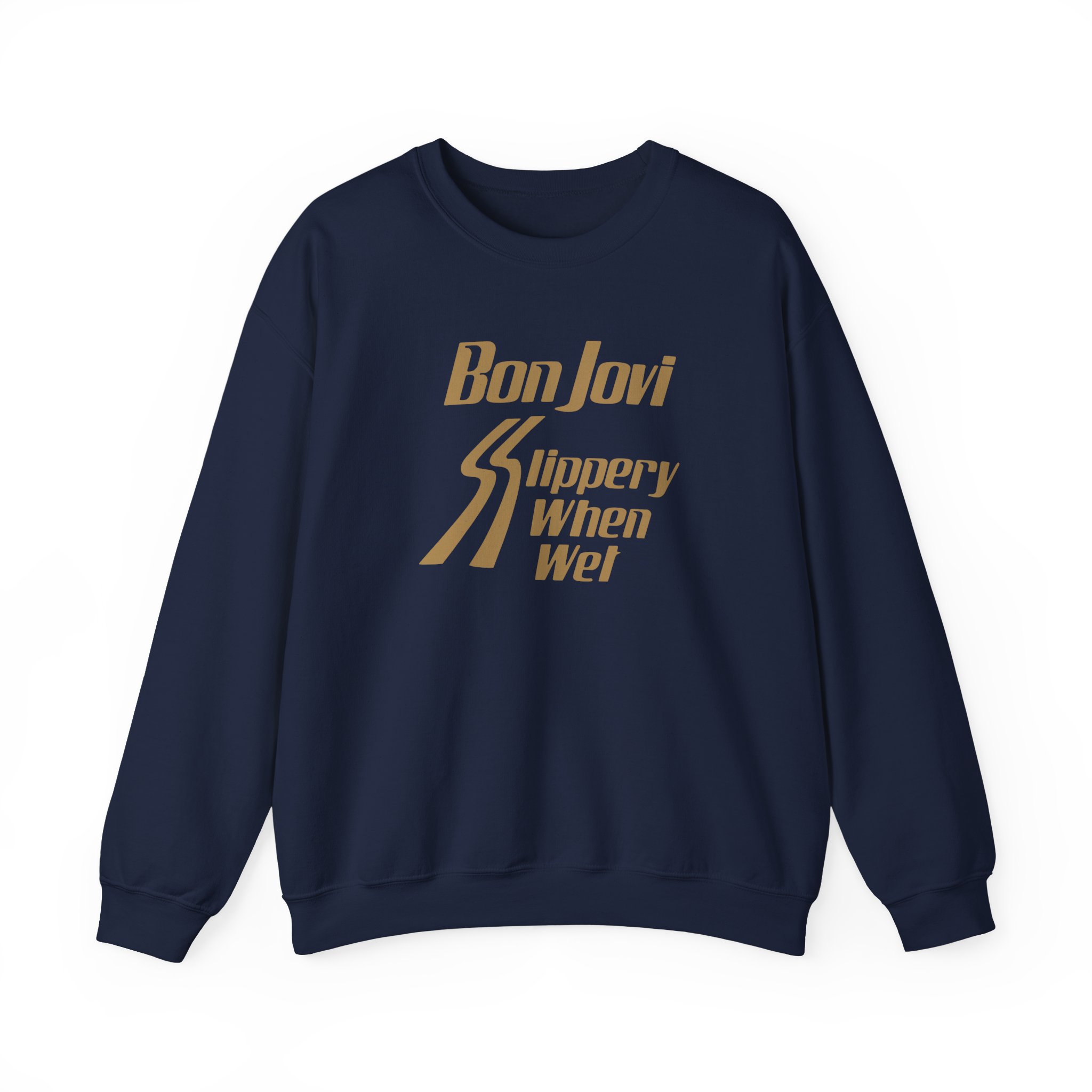 Bon Jovi Slippery When Wet Unisex Heavy Blendâ„¢ Crewneck Sweatshirt