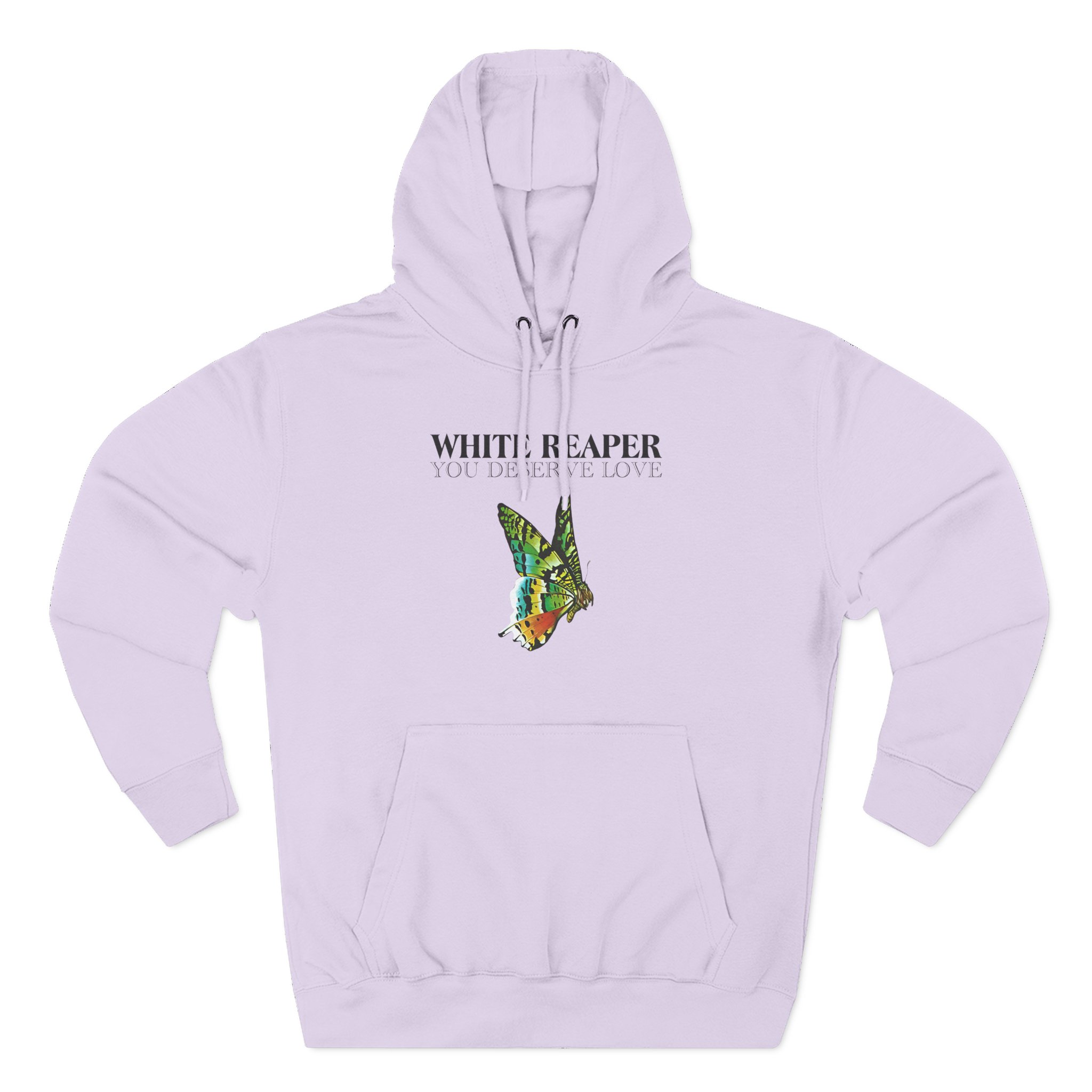 White Reaper Three-Panel Fleece Hoodie