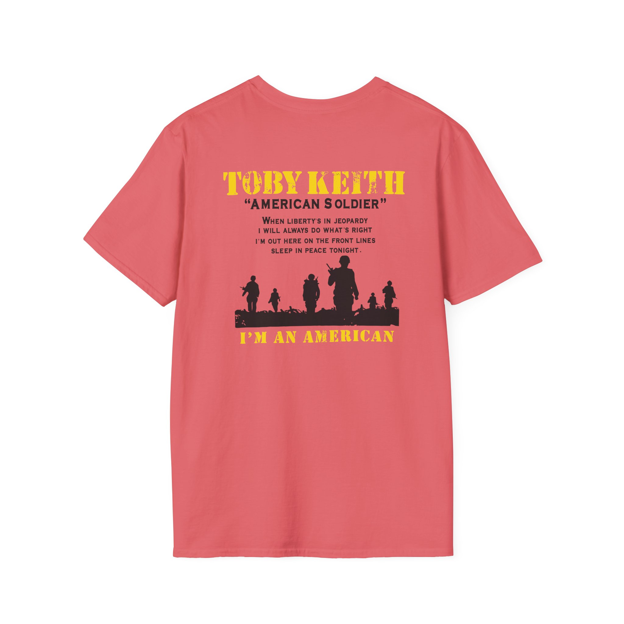 Toby Keith American Soldier Helicopter Unisex Softstyle T-Shirt