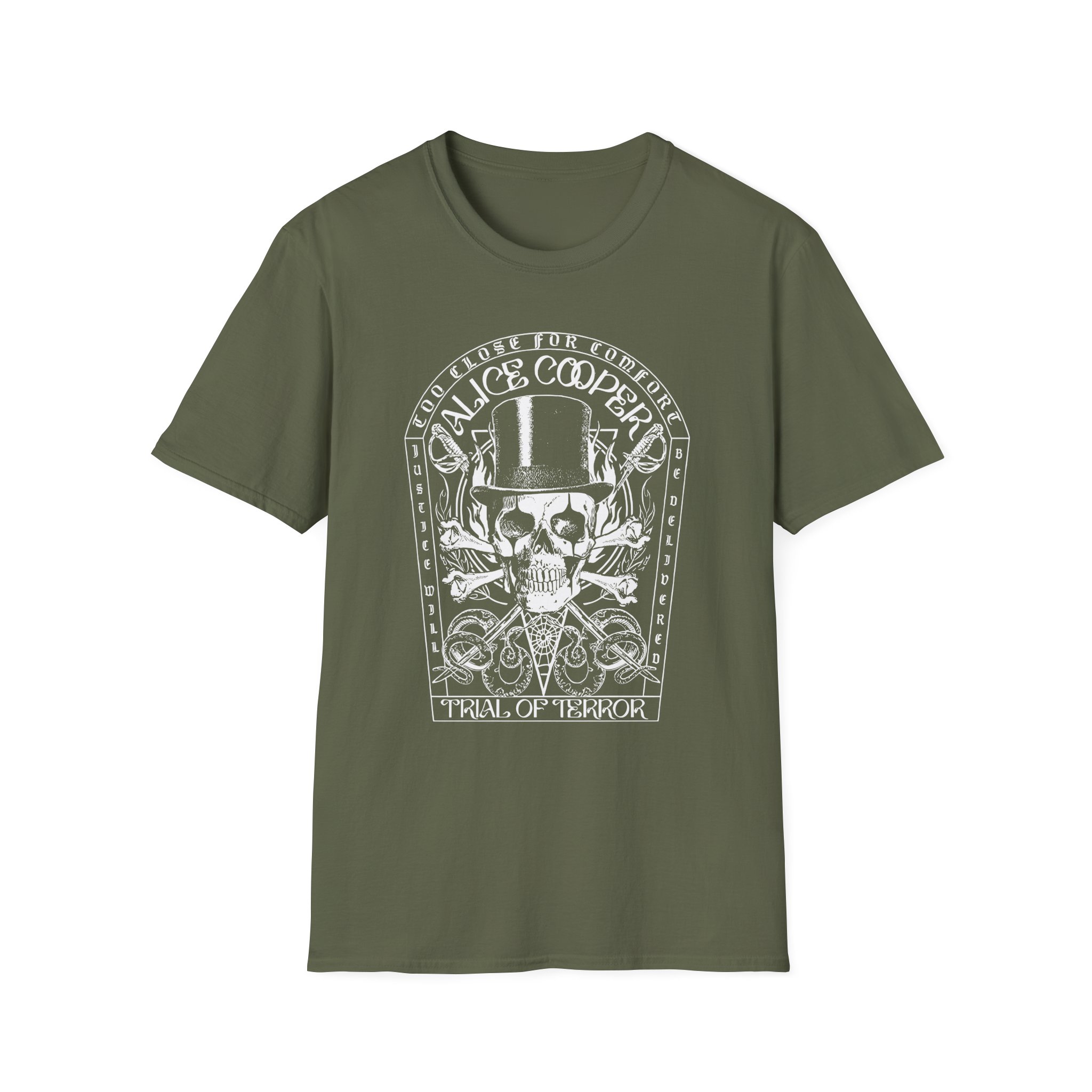 Alice Cooper Trial of Terror Unisex Softstyle T-Shirt