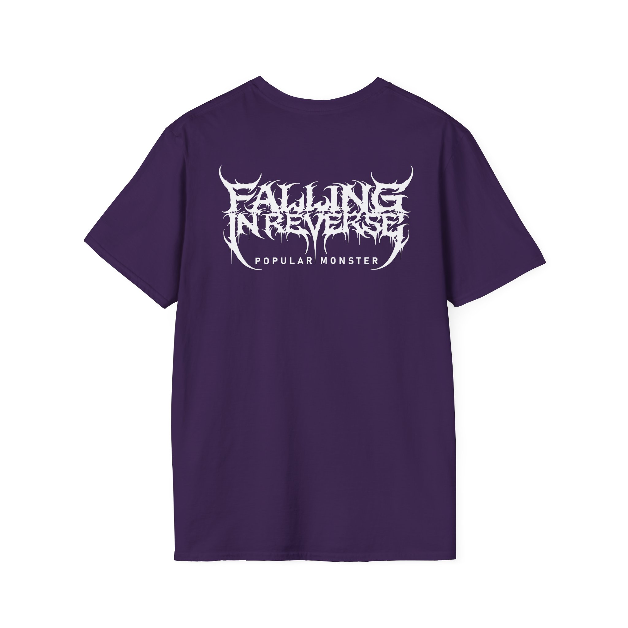 Falling in Reverse Popular Monster Cover and Back Logo Unisex Softstyle T-Shirt