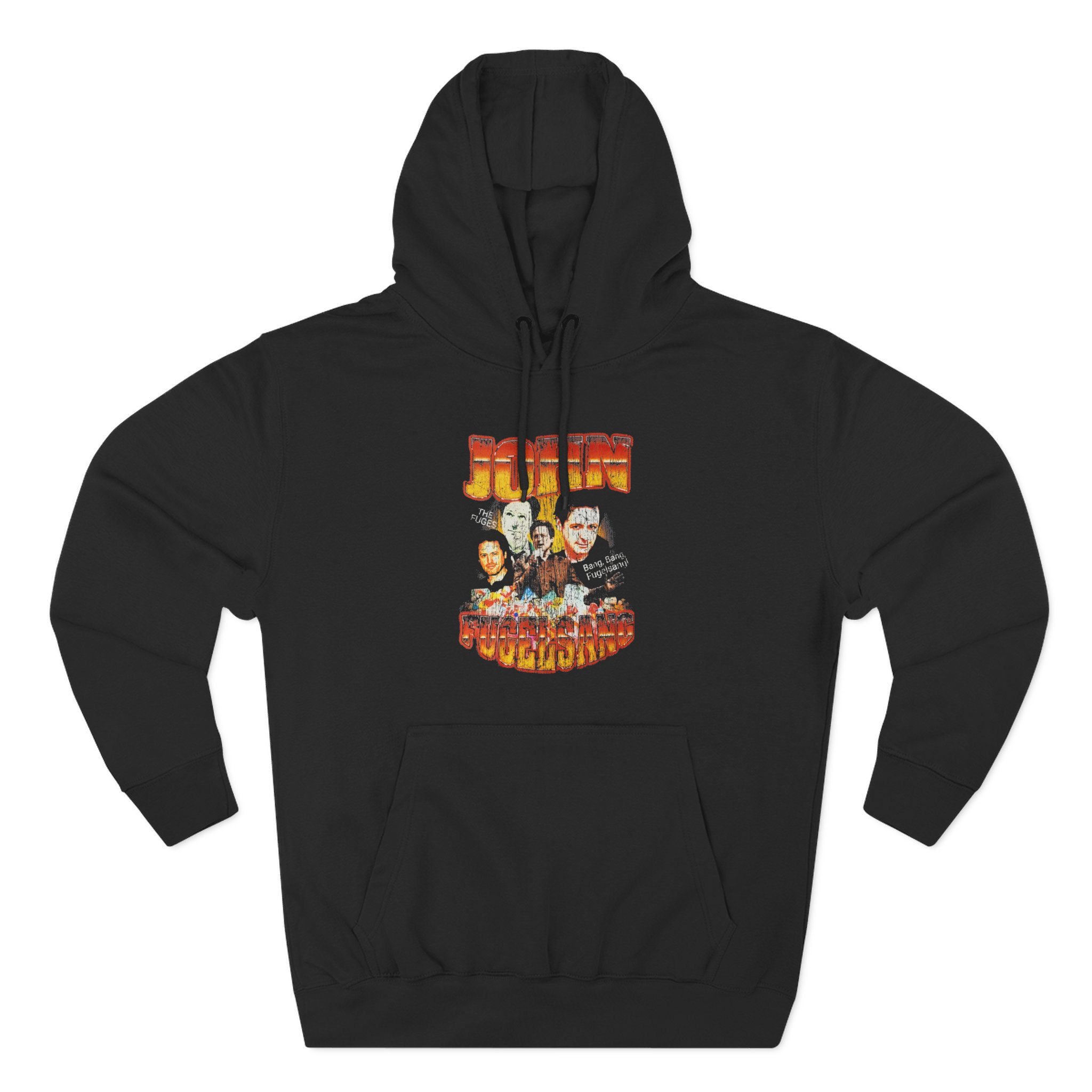 Fugees John Fugelsang From Sirius Xm the Bonfire Distressed Three-Panel Fleece Hoodie