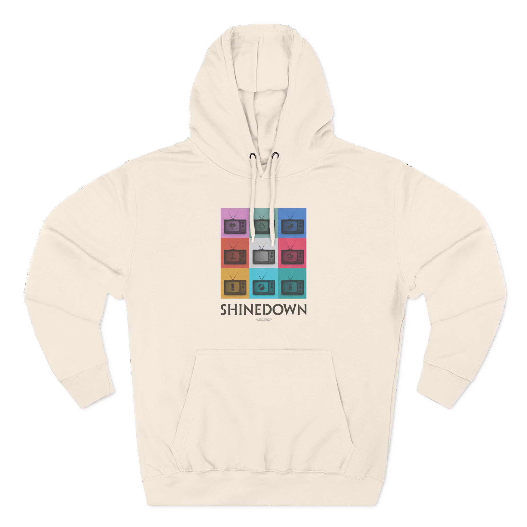 Shinedown TV Discography Three-Panel Fleece Hoodie