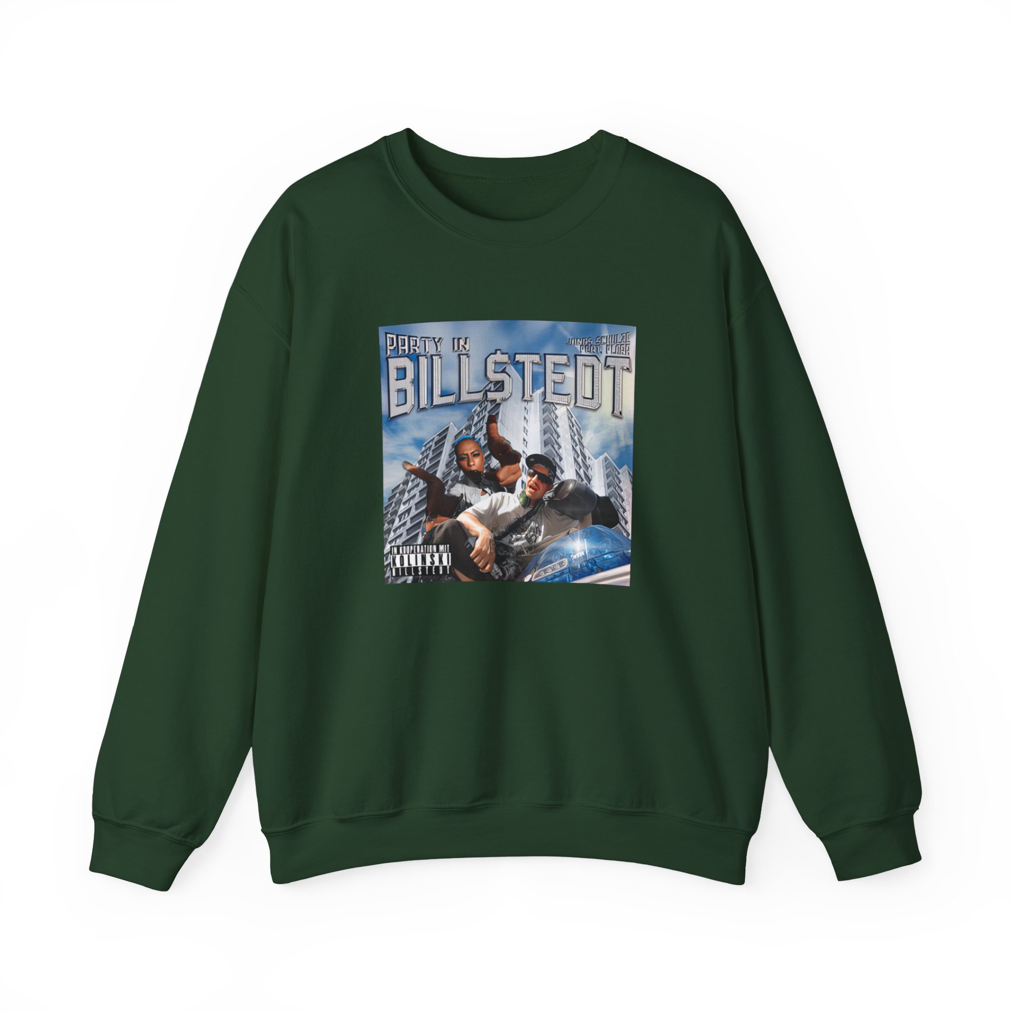 Feinkost Kolinski - Party in Billstedt Unisex Heavy Blendâ„¢ Crewneck Sweatshirt