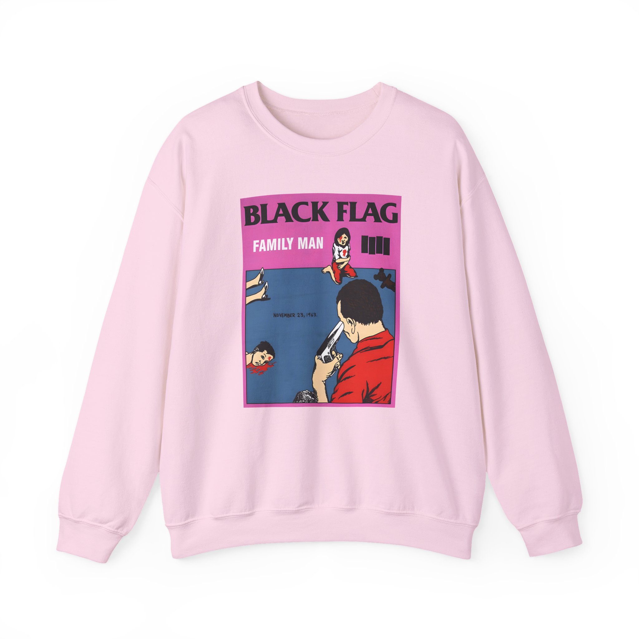 Black Flag Family Man Unisex Heavy Blendâ„¢ Crewneck Sweatshirt