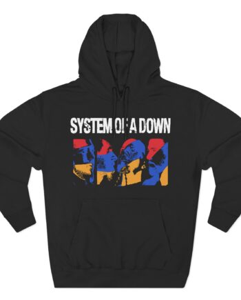 System of a Down Photo Collage Three-Panel Fleece Hoodie