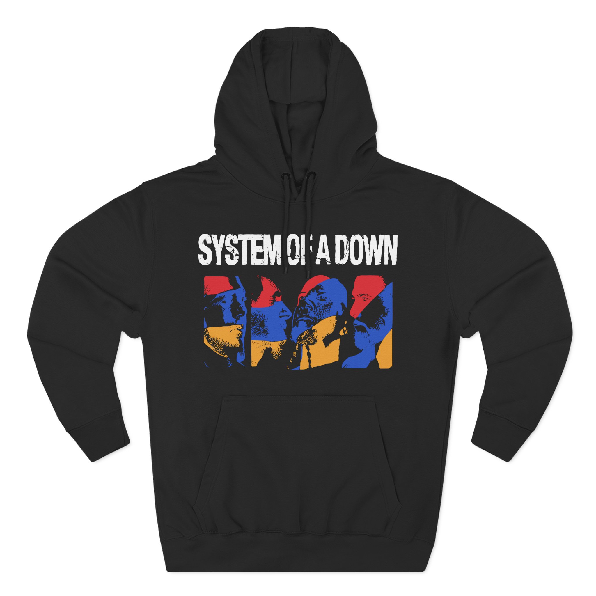 System of a Down Photo Collage Three-Panel Fleece Hoodie