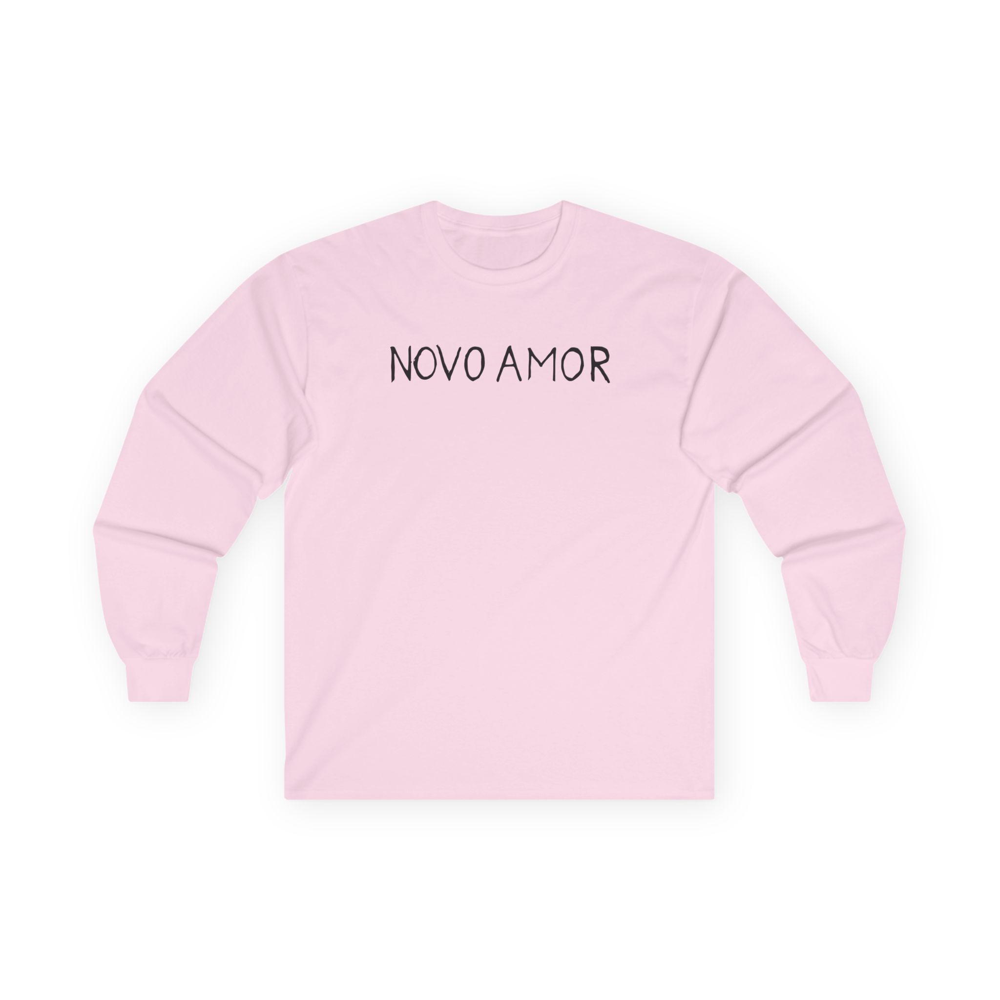 Novo Amor Text Unisex Ultra Cotton Long Sleeve Tee