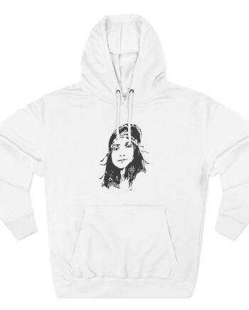 Laleh Three-Panel Fleece Hoodie