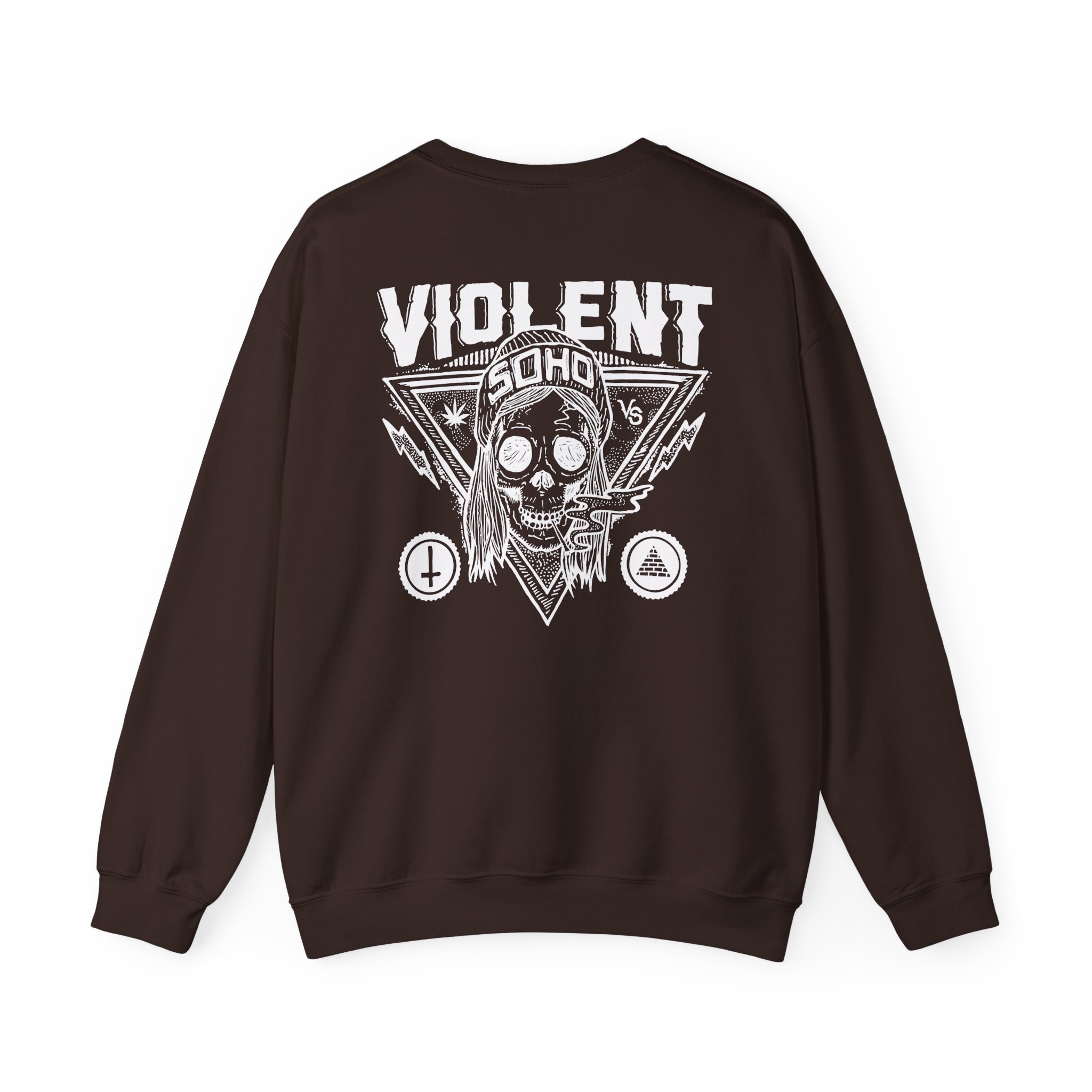Violent Soho Blazin Skull Unisex Heavy Blendâ„¢ Crewneck Sweatshirt