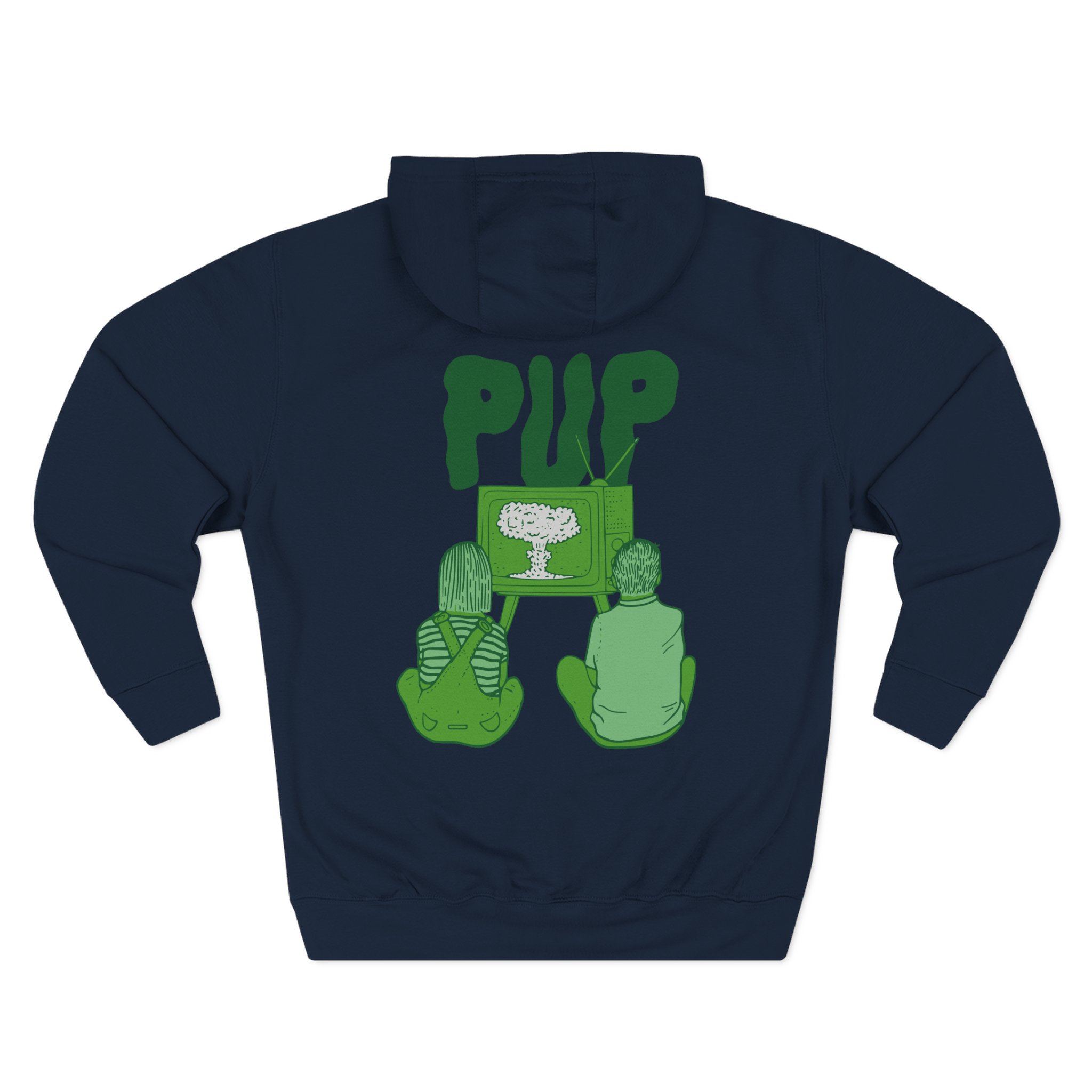 Pup Morbid Stuff Three-Panel Fleece Hoodie