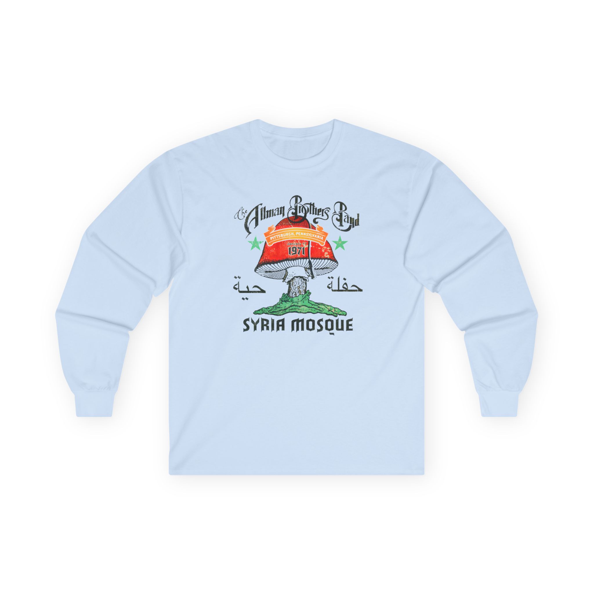 The Allman Brothers Pittsburgh 1971 Unisex Ultra Cotton Long Sleeve Tee