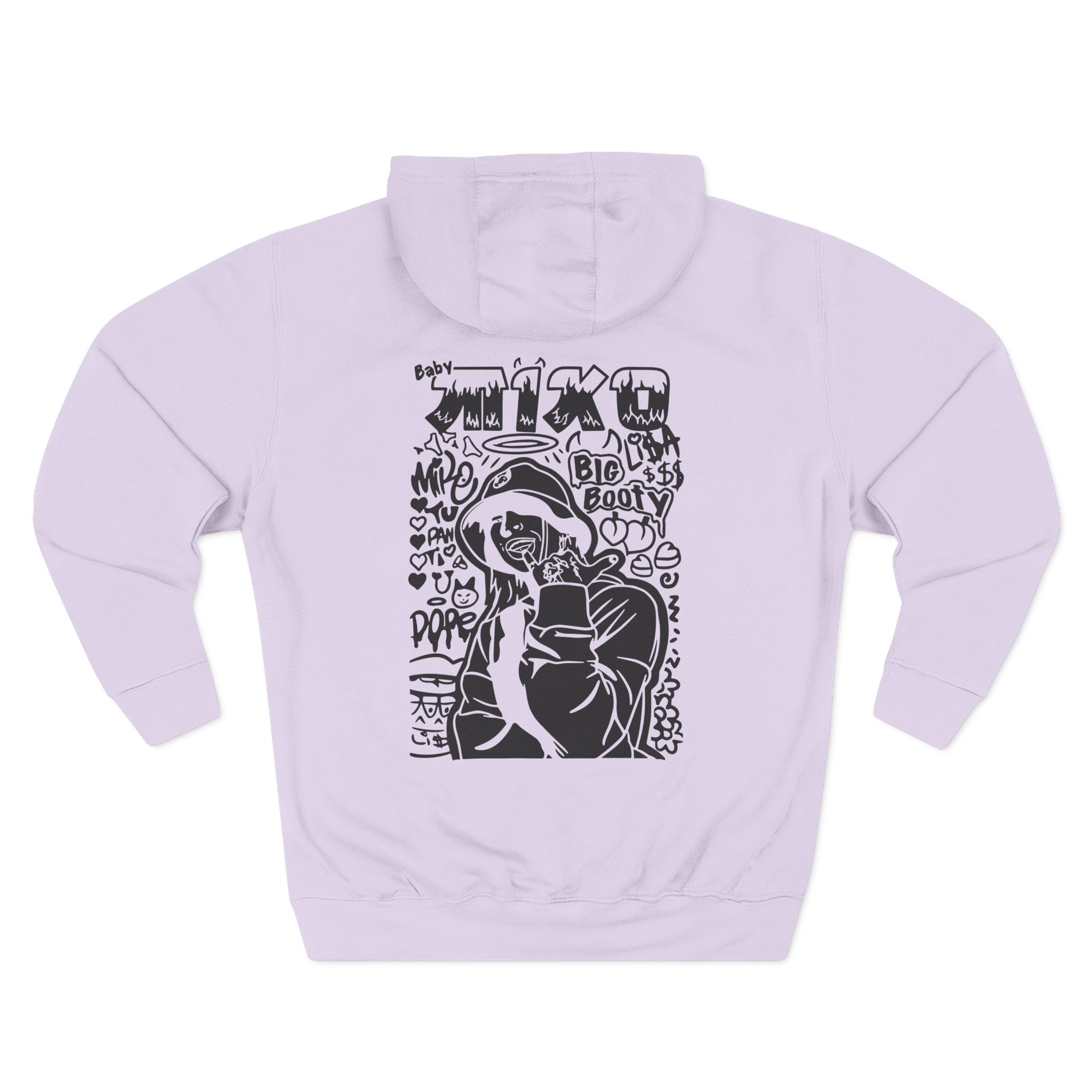 Young Miko Three-Panel Fleece Hoodie