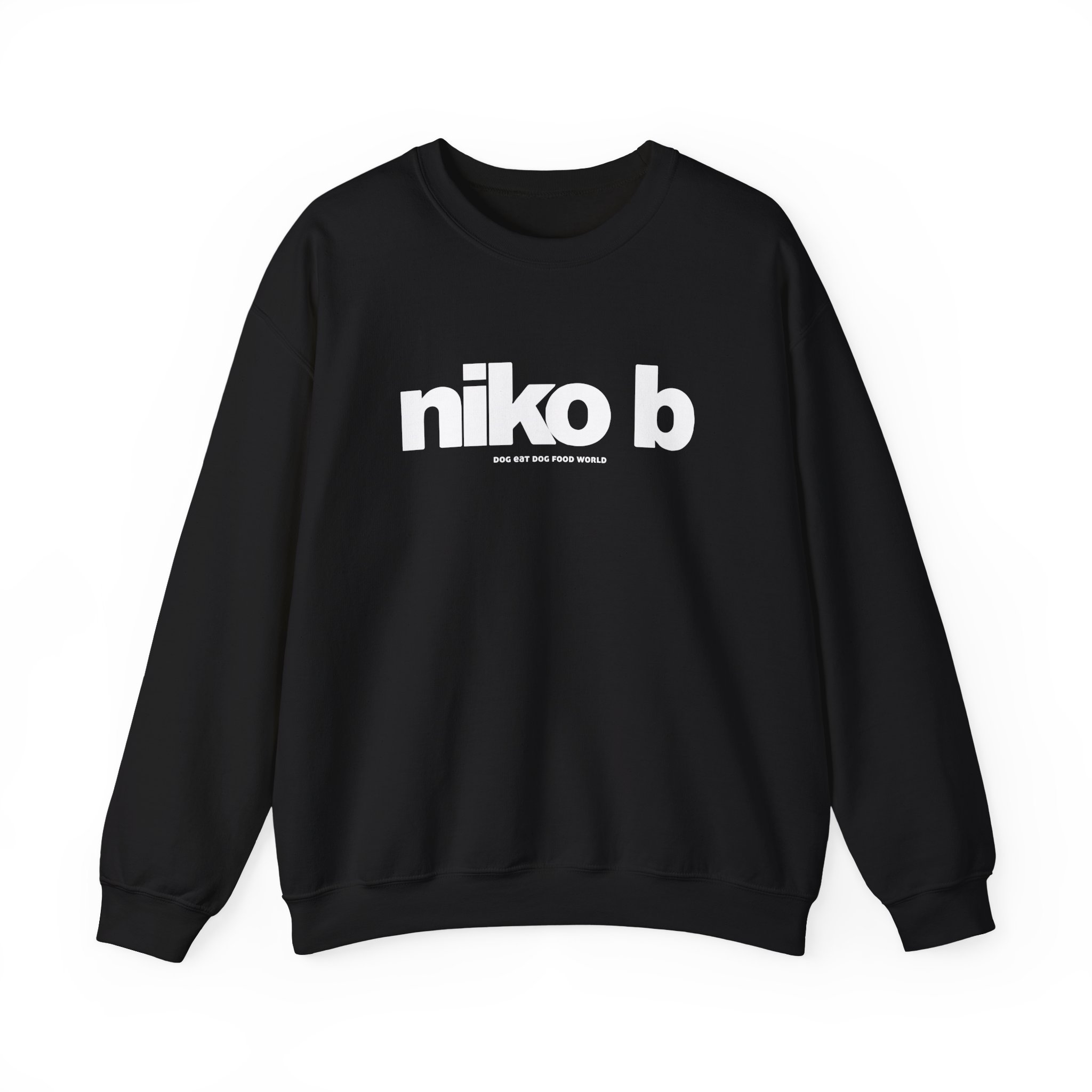 Niko B Dog Eat Dog Food World Unisex Heavy Blend Crewneck Sweatshirt