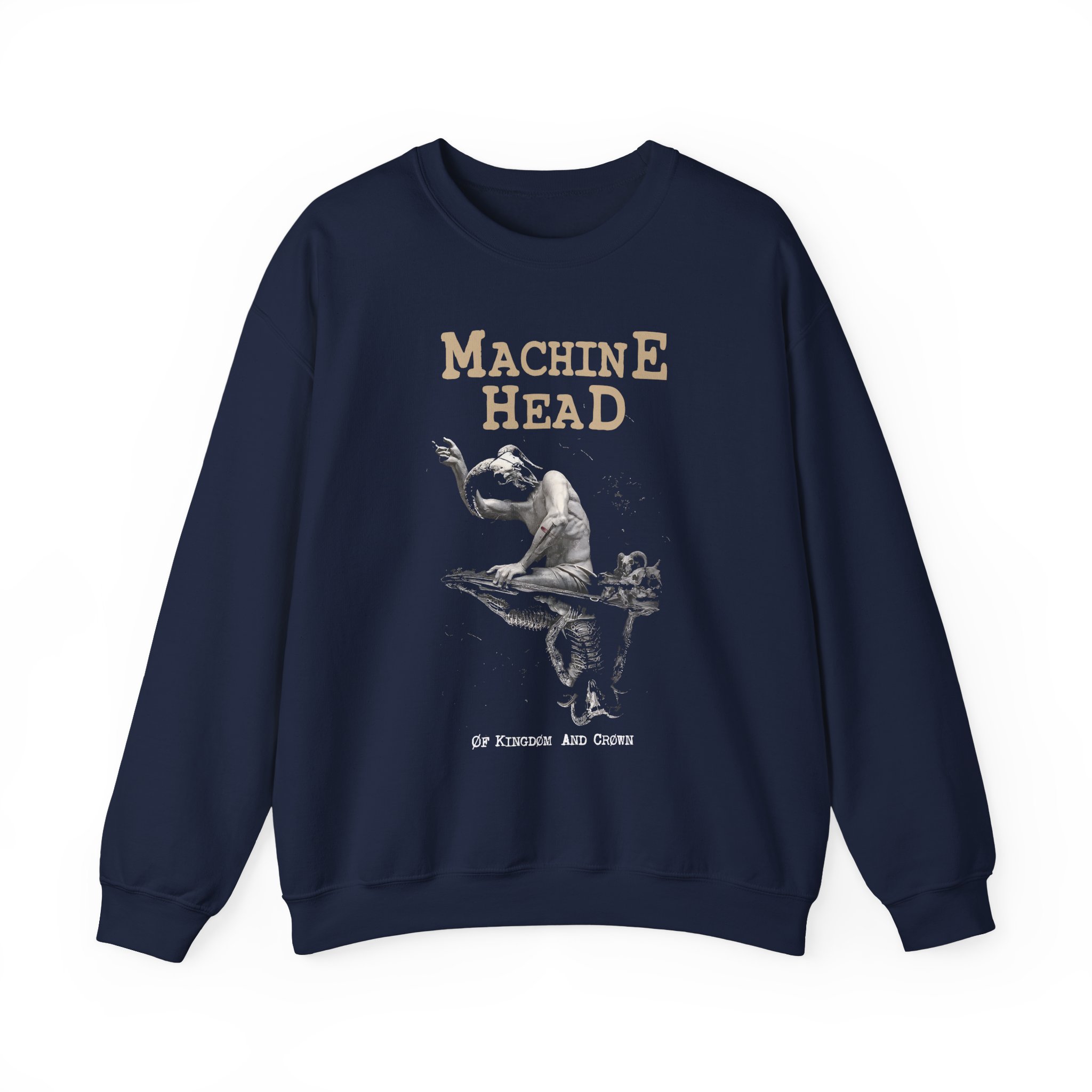 Machine Head Øf Kingdøm and Crøwn Unisex Heavy Blend™ Crewneck Sweatshirt