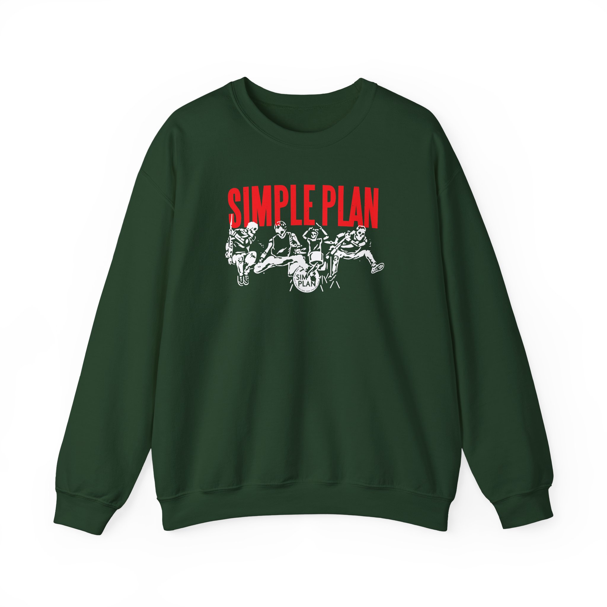 Simple Plan Live Skeleton Unisex Heavy Blendâ„¢ Crewneck Sweatshirt