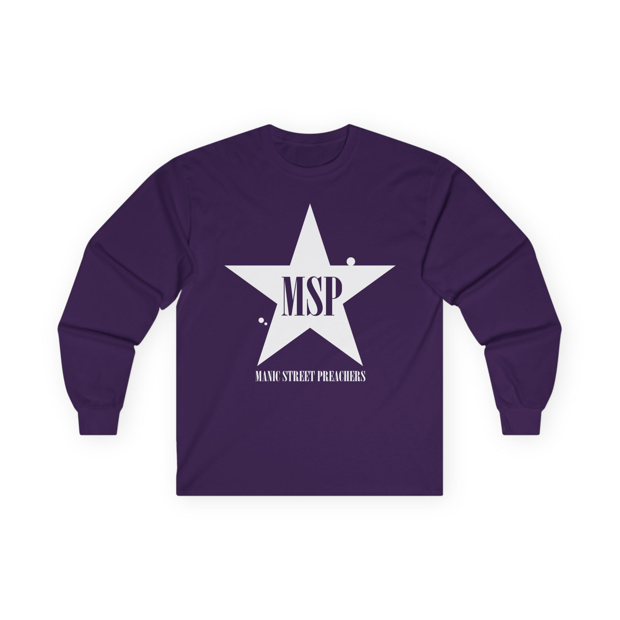 Manic Street Preachers Distressed Star Unisex Ultra Cotton Long Sleeve Tee