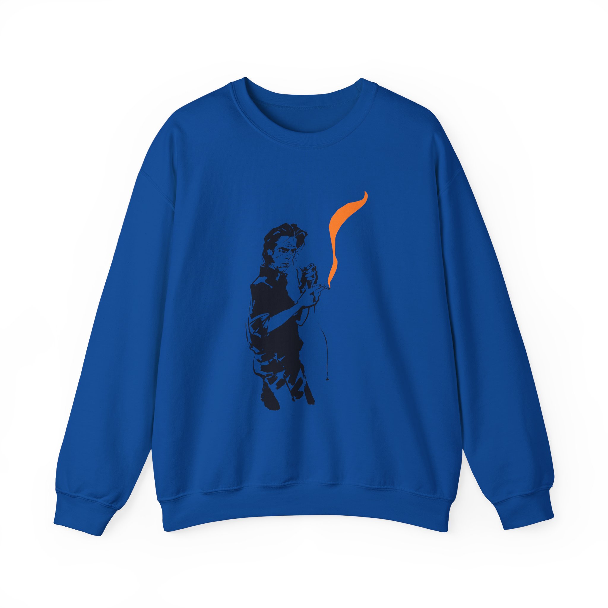 Nick Cave Smoking Unisex Heavy Blendâ„¢ Crewneck Sweatshirt