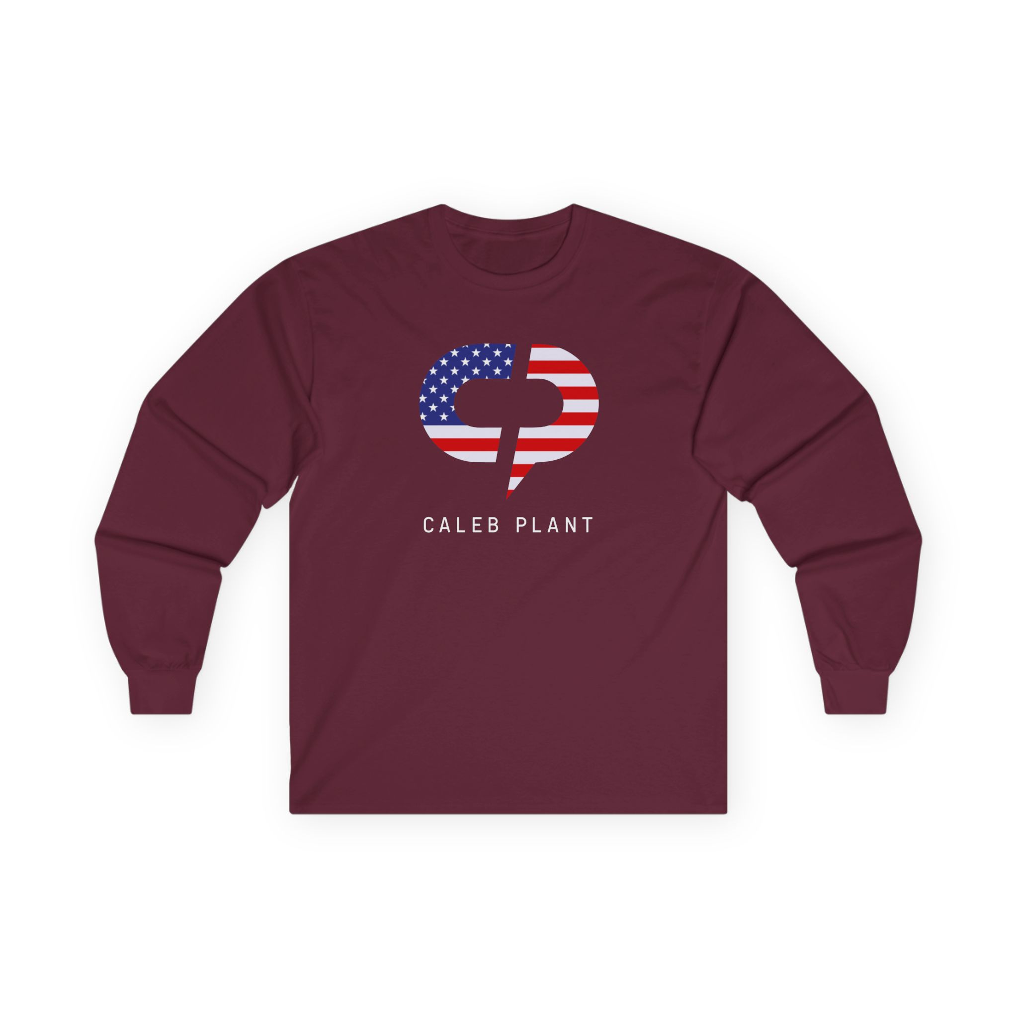 Caleb Plant Red, White and Blue Unisex Ultra Cotton Long Sleeve Tee