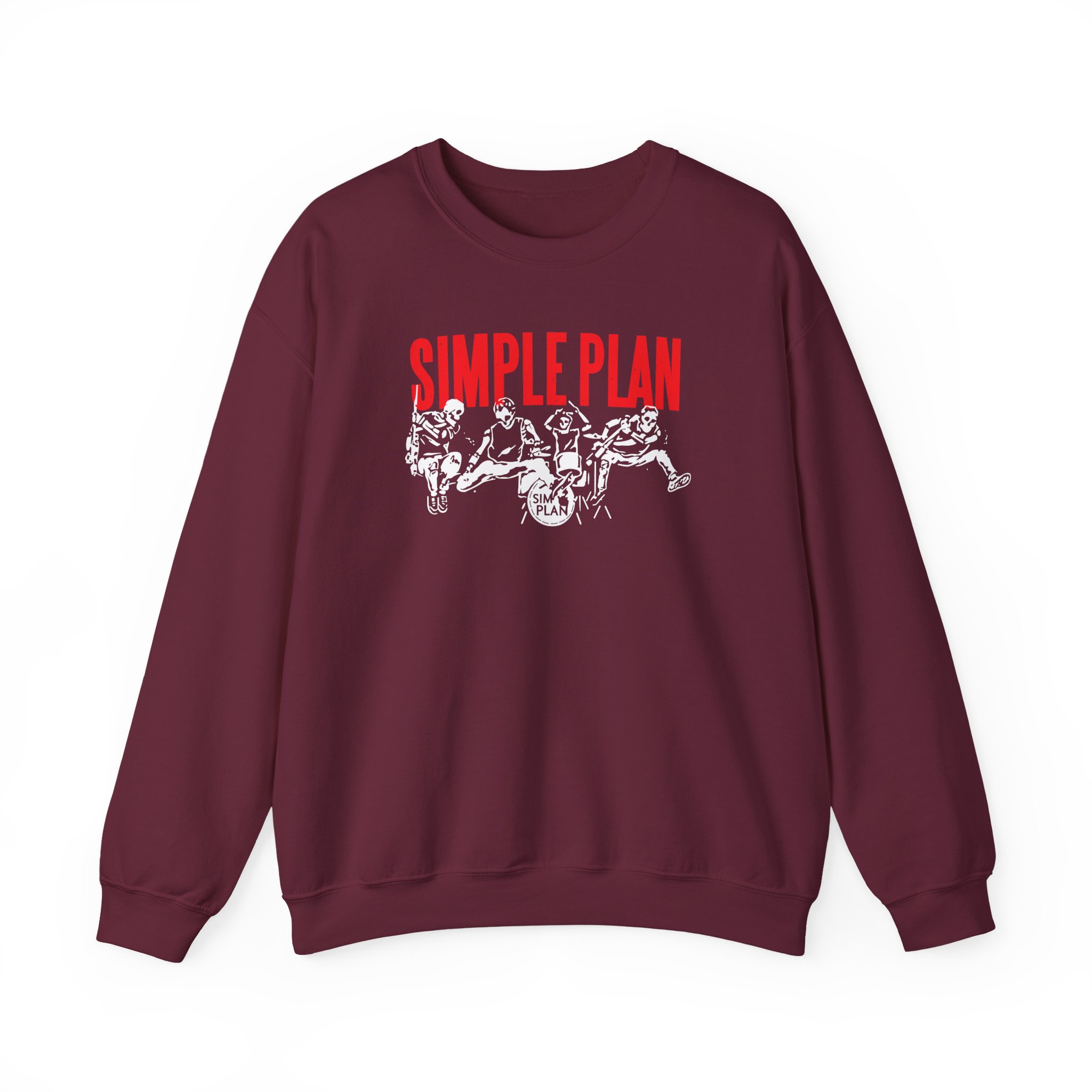 Simple Plan Live Skeleton Unisex Heavy Blendâ„¢ Crewneck Sweatshirt