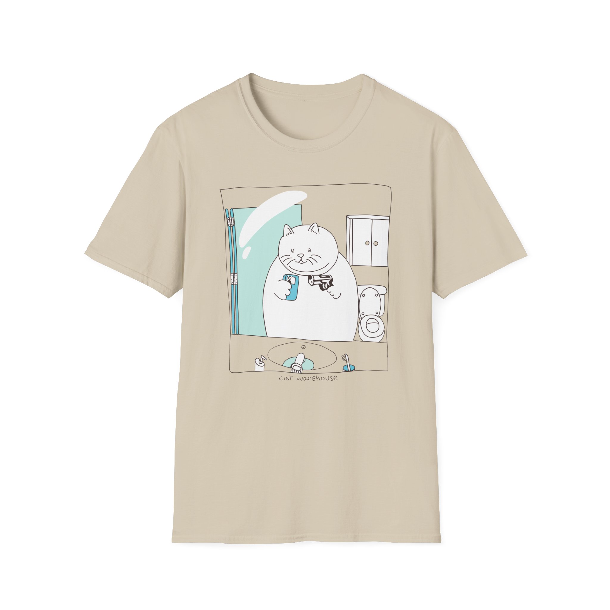 William Osman cat warehouse Unisex Softstyle T-Shirt