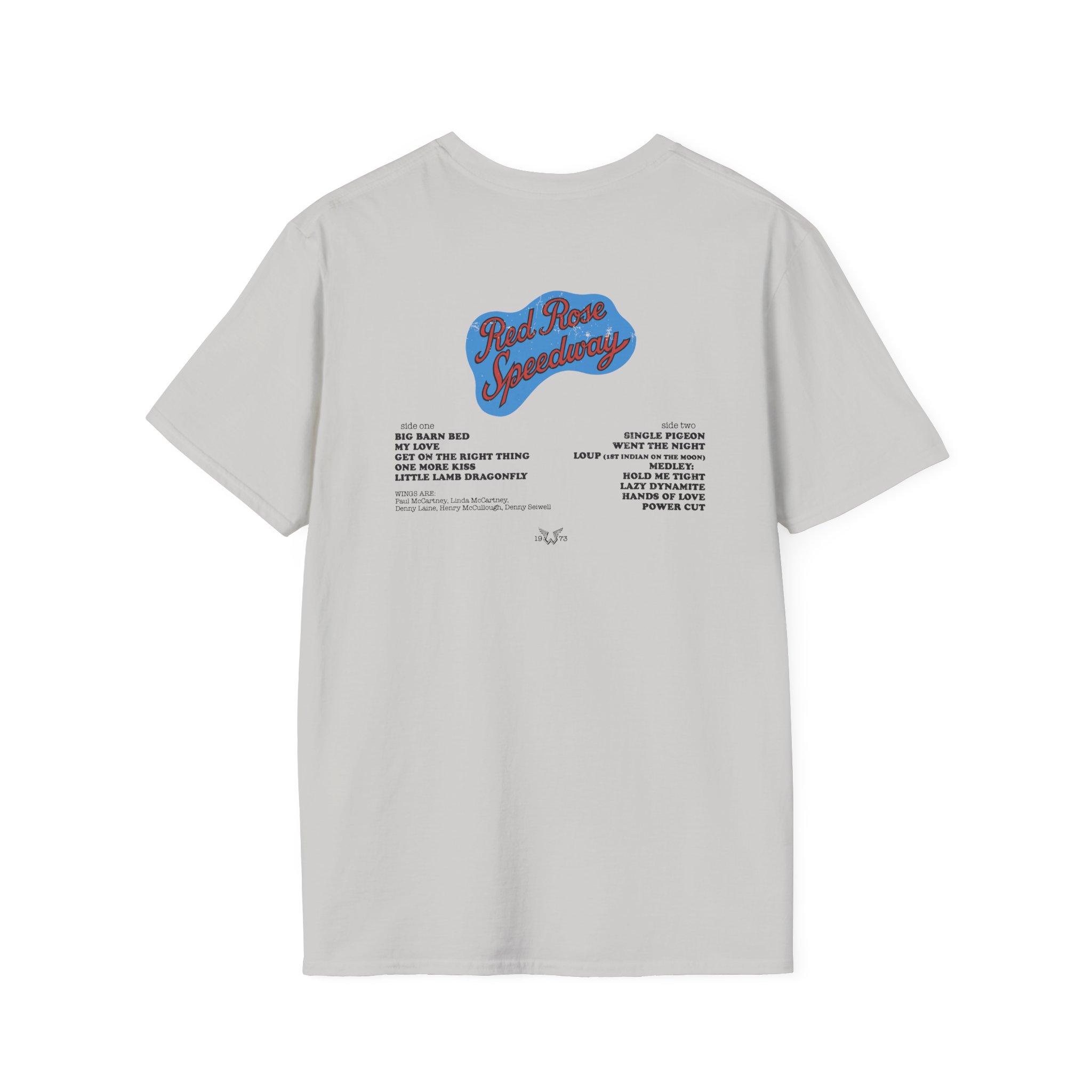 Wings Red Rose Unisex Softstyle T-Shirt