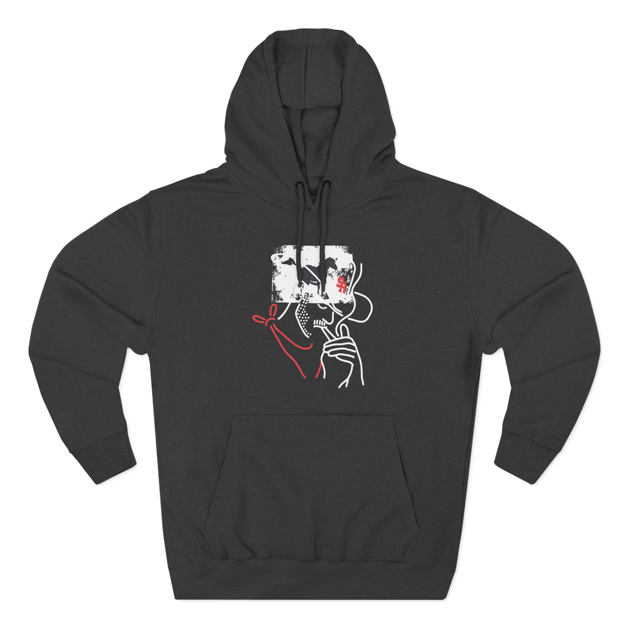 Mike Stud Smoking Cowboy Three-Panel Fleece Hoodie