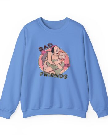 Andrew Santino Piggy Back Bad Friends Podcast Unisex Heavy Blend™ Crewneck Sweatshirt