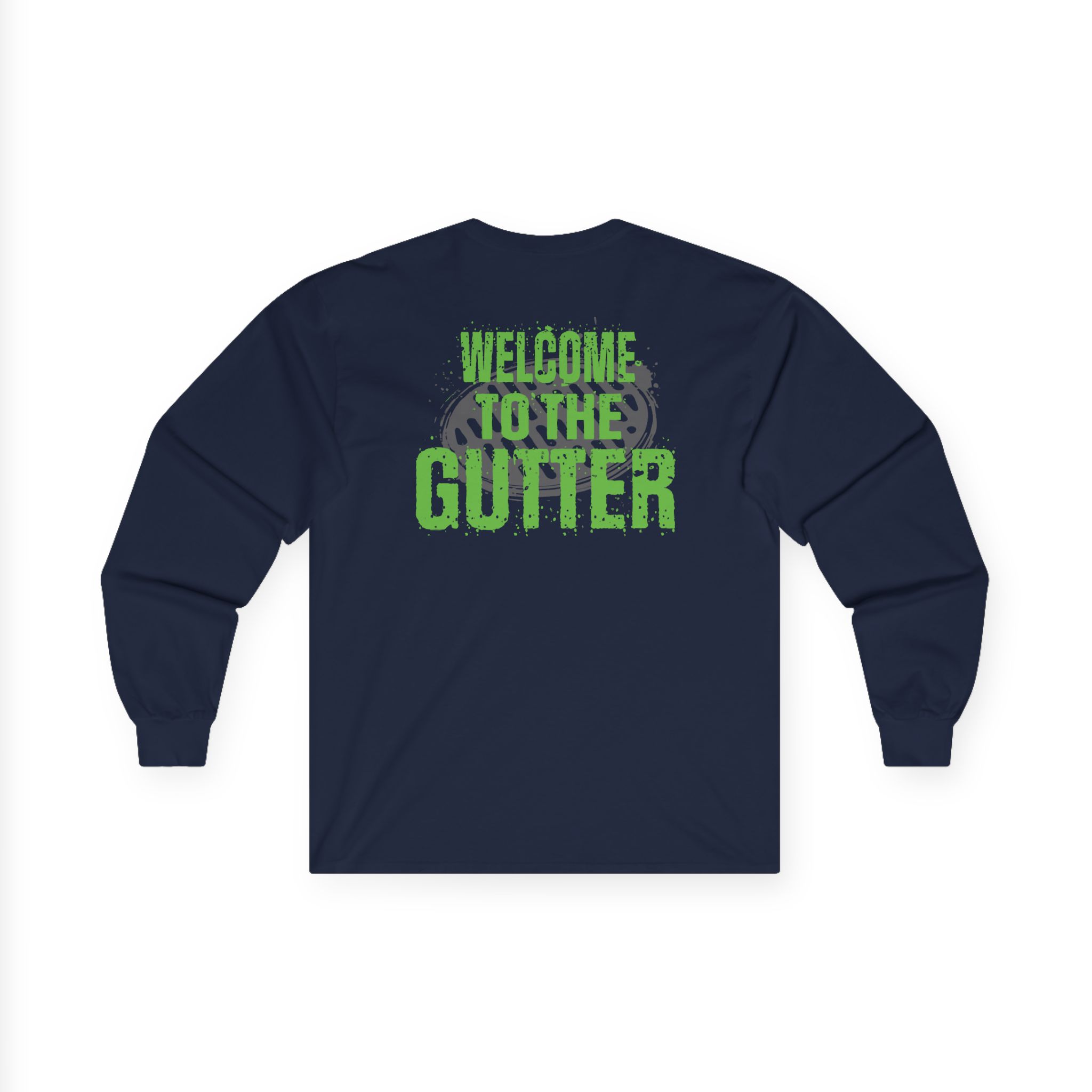 Overkill Welcome to the Gutter Raglan Unisex Ultra Cotton Long Sleeve Tee