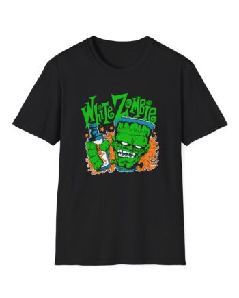 White Zombie Frank N' Booze Unisex Softstyle T-Shirt