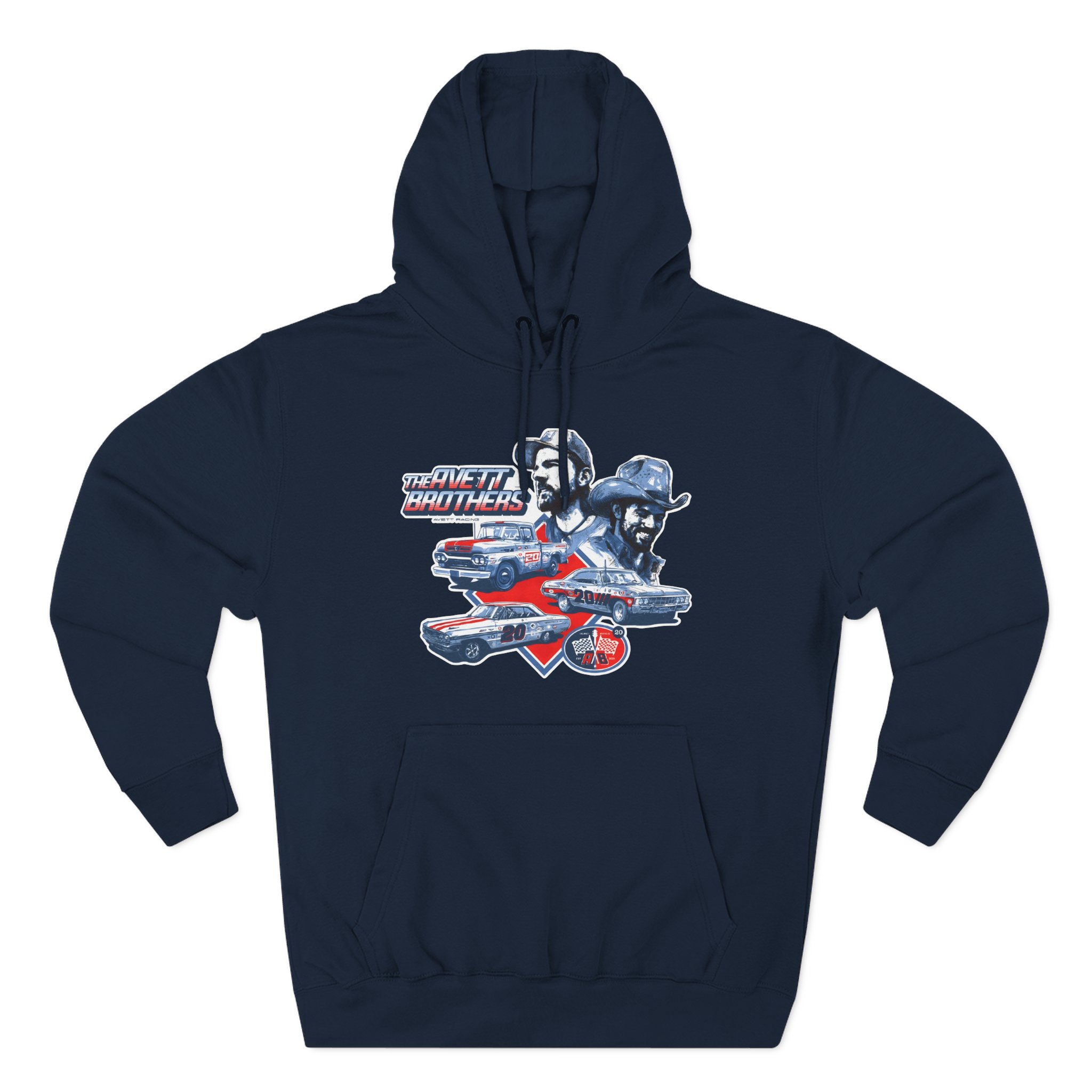 Avett Brothers Vintage Car Three-Panel Fleece Hoodie