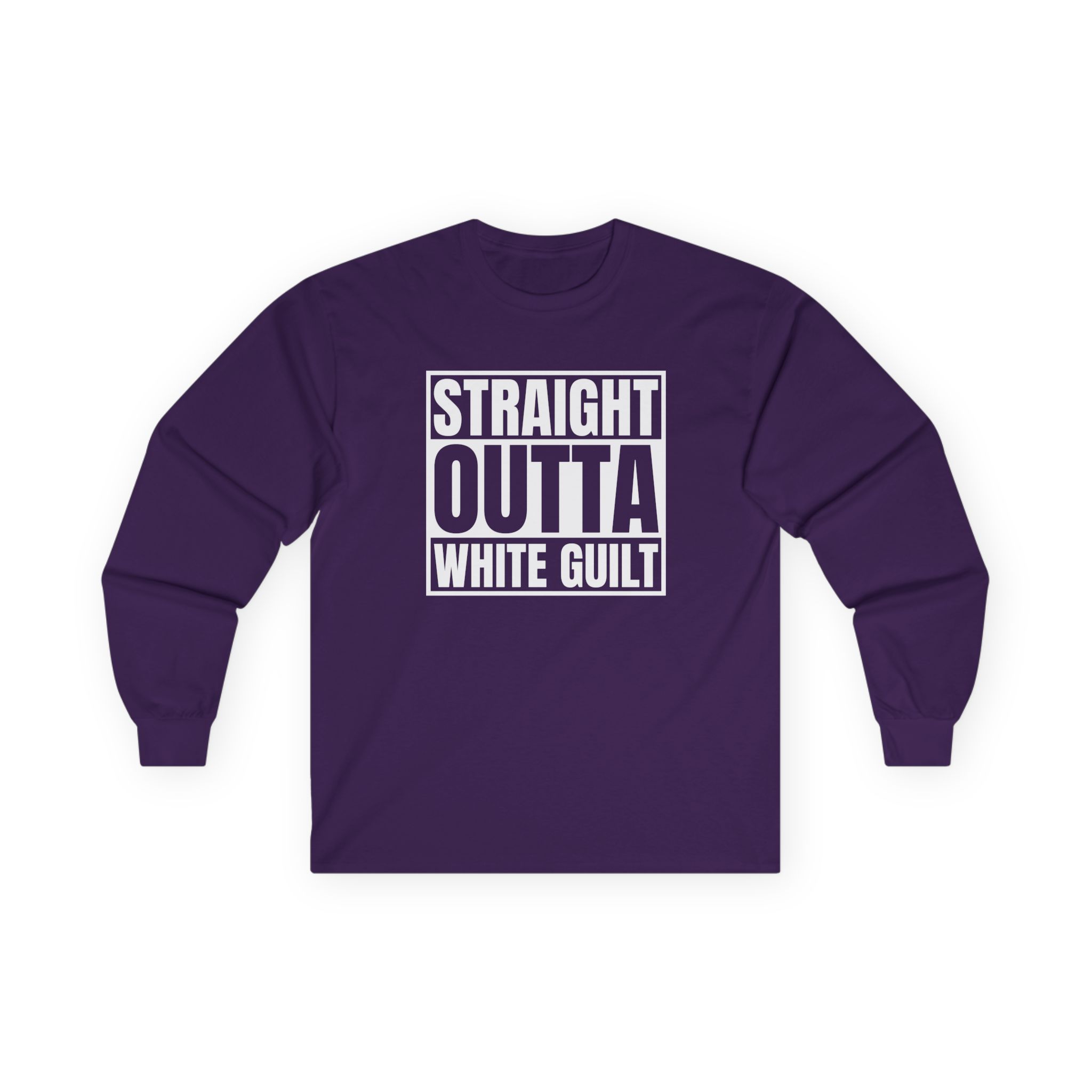 Upchurch Straight Outta White Guilt Unisex Ultra Cotton Long Sleeve Tee