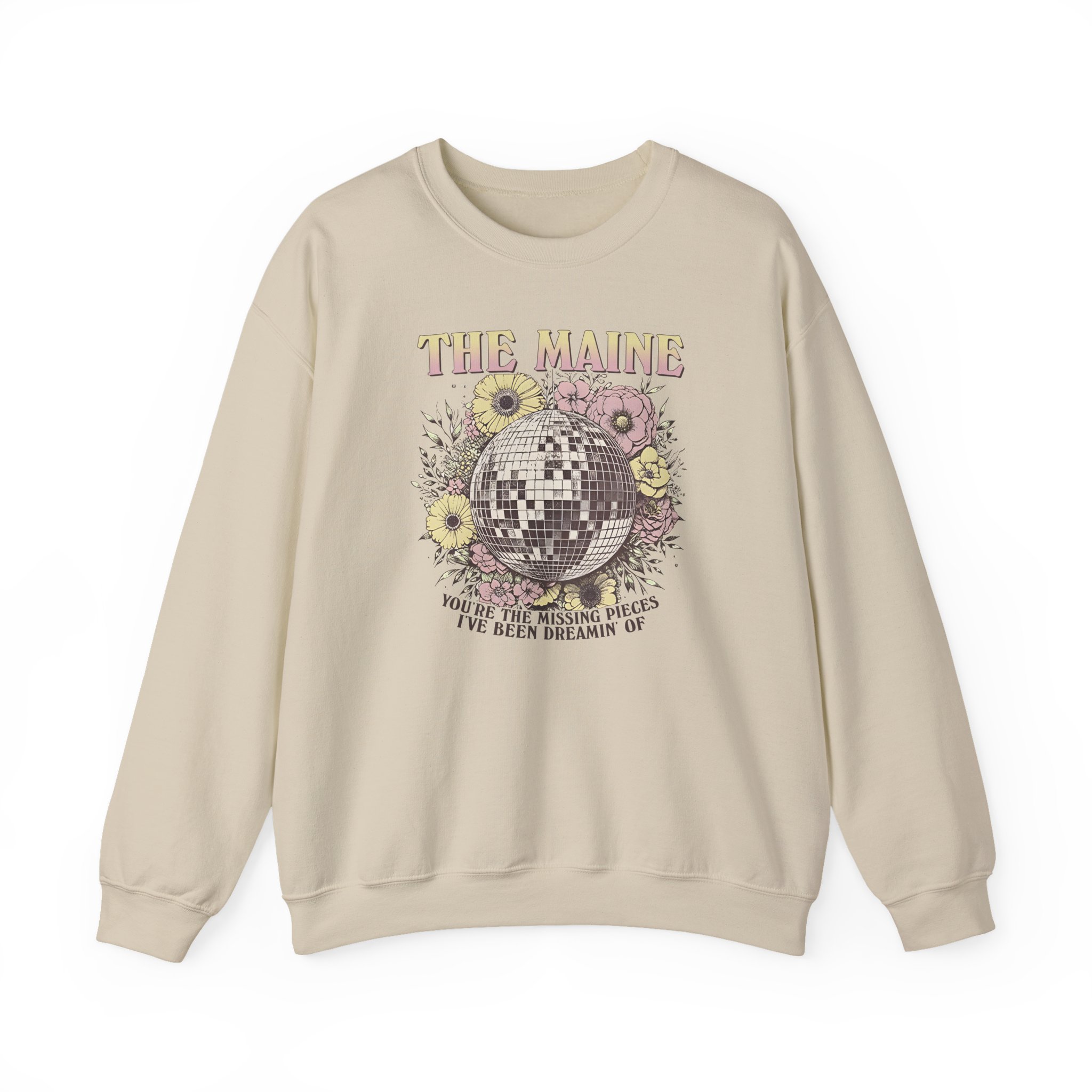 The Maine Floral Disco Unisex Heavy Blend Crewneck Sweatshirt