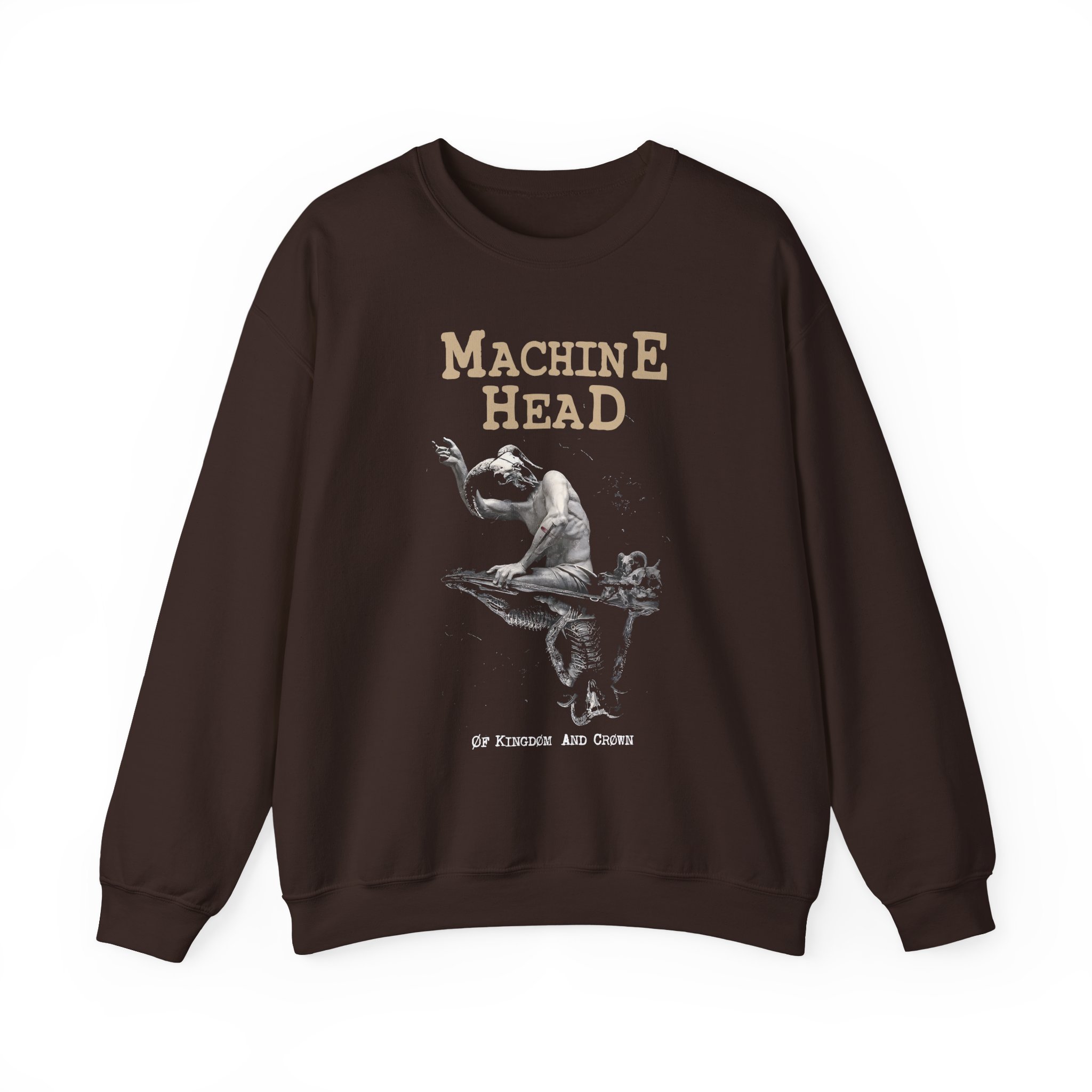 Machine Head Øf Kingdøm and Crøwn Unisex Heavy Blend™ Crewneck Sweatshirt
