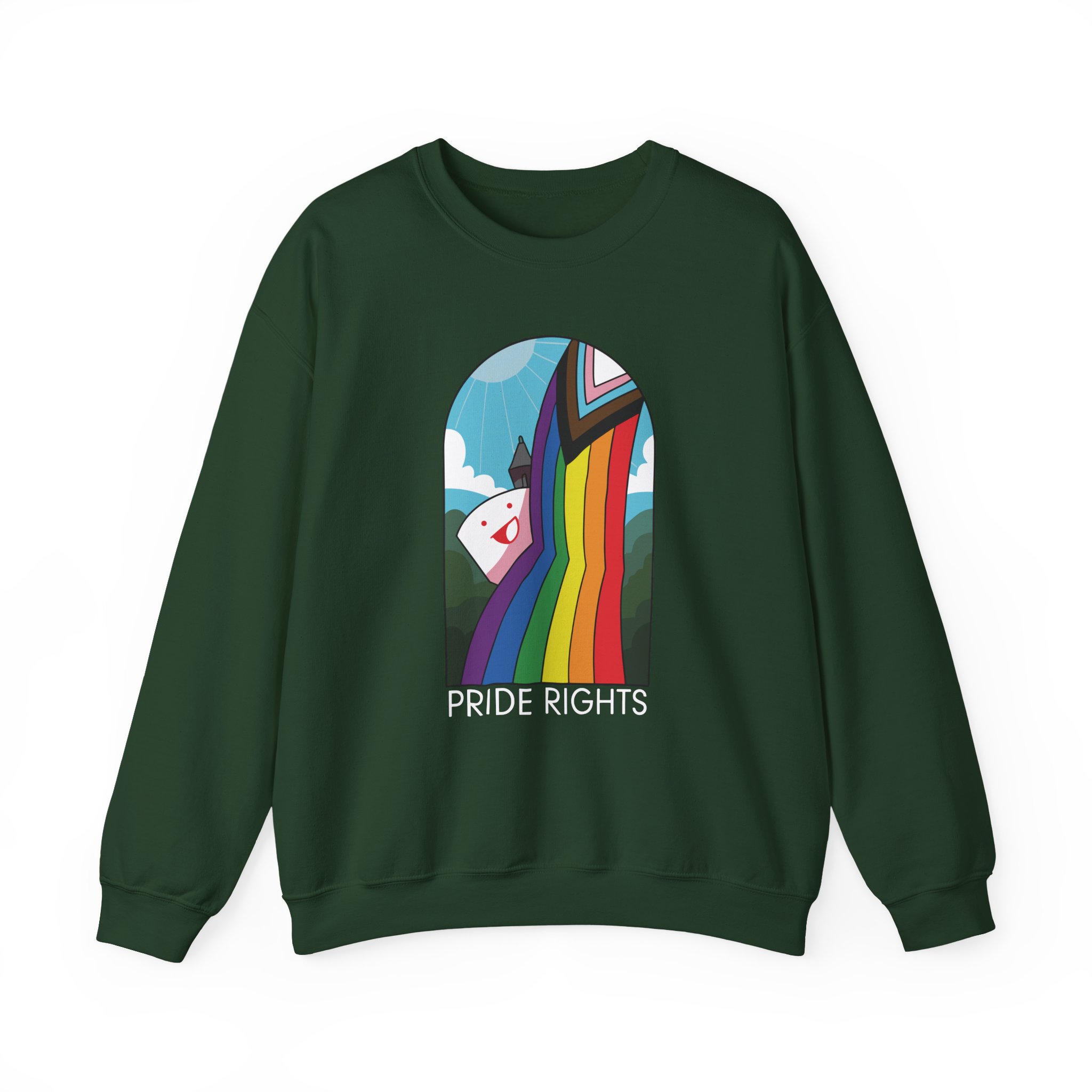 Drawfee Pride Rights Unisex Heavy Blendâ„¢ Crewneck Sweatshirt