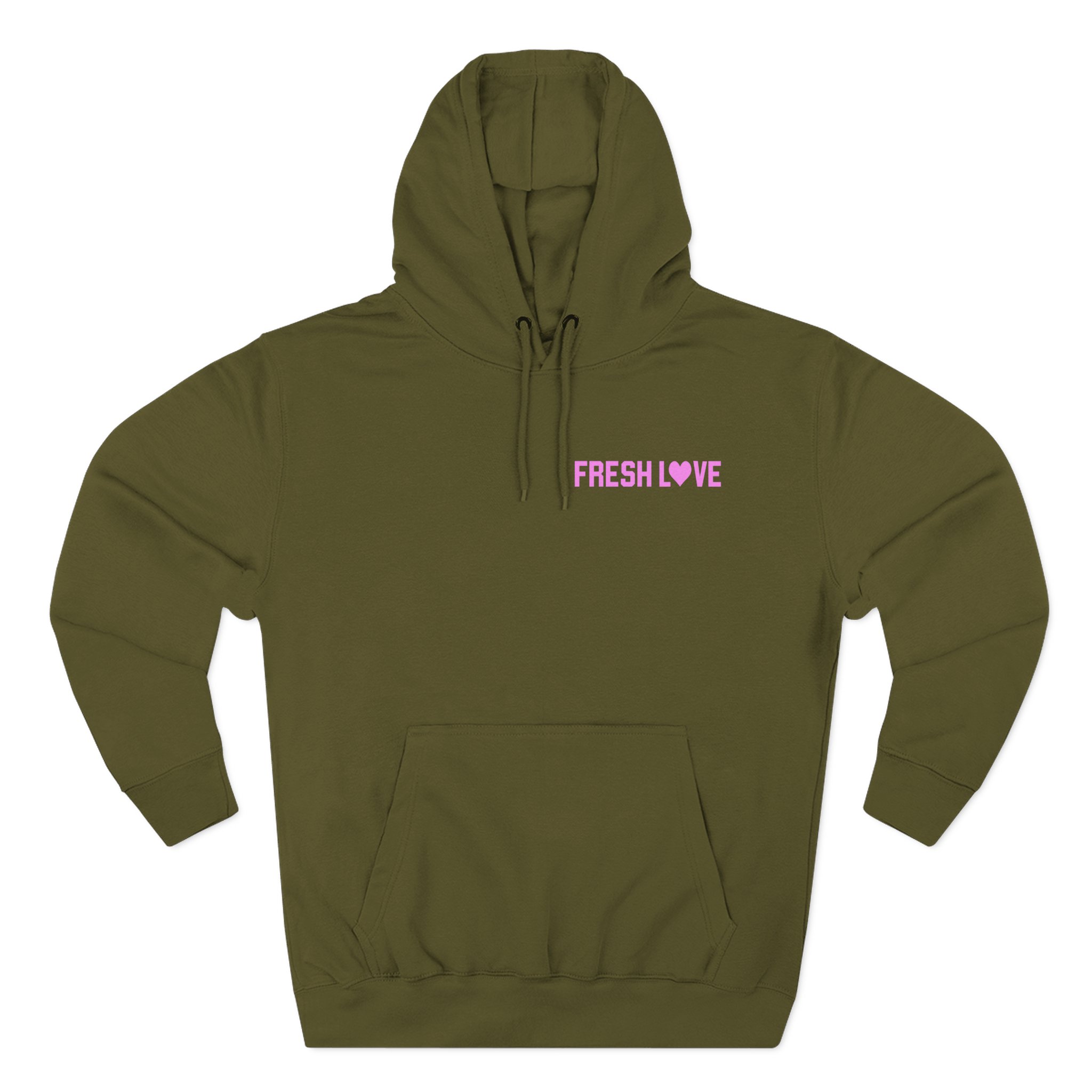 Fresh Love Dough in Love Three-Panel Fleece Hoodie