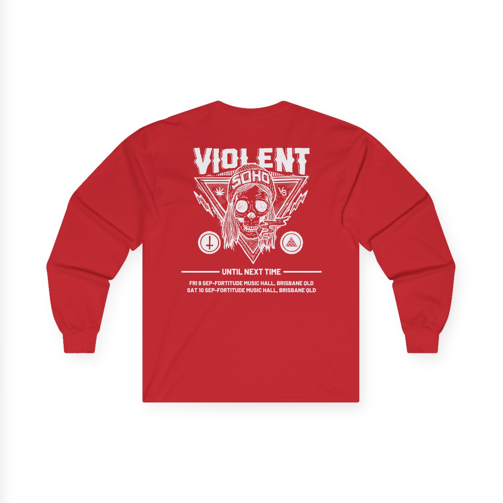 Violent Soho Until Next Time Blazin' Skull Unisex Ultra Cotton Long Sleeve Tee