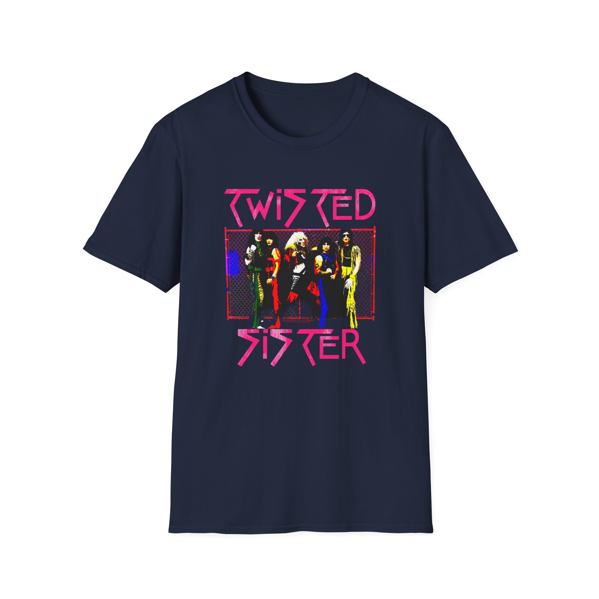 Vintage Group Photo Twisted Sister Unisex Softstyle T-Shirt