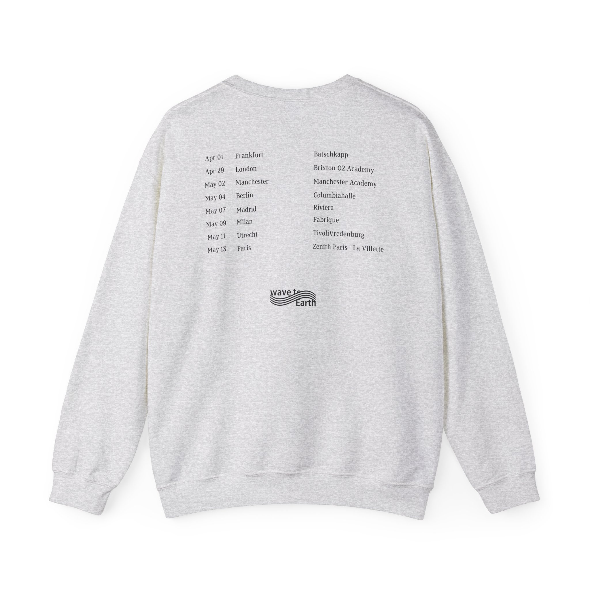 Wave to Earth "0.03 World Tour in Europe Unisex Heavy Blendâ„¢ Crewneck Sweatshirt